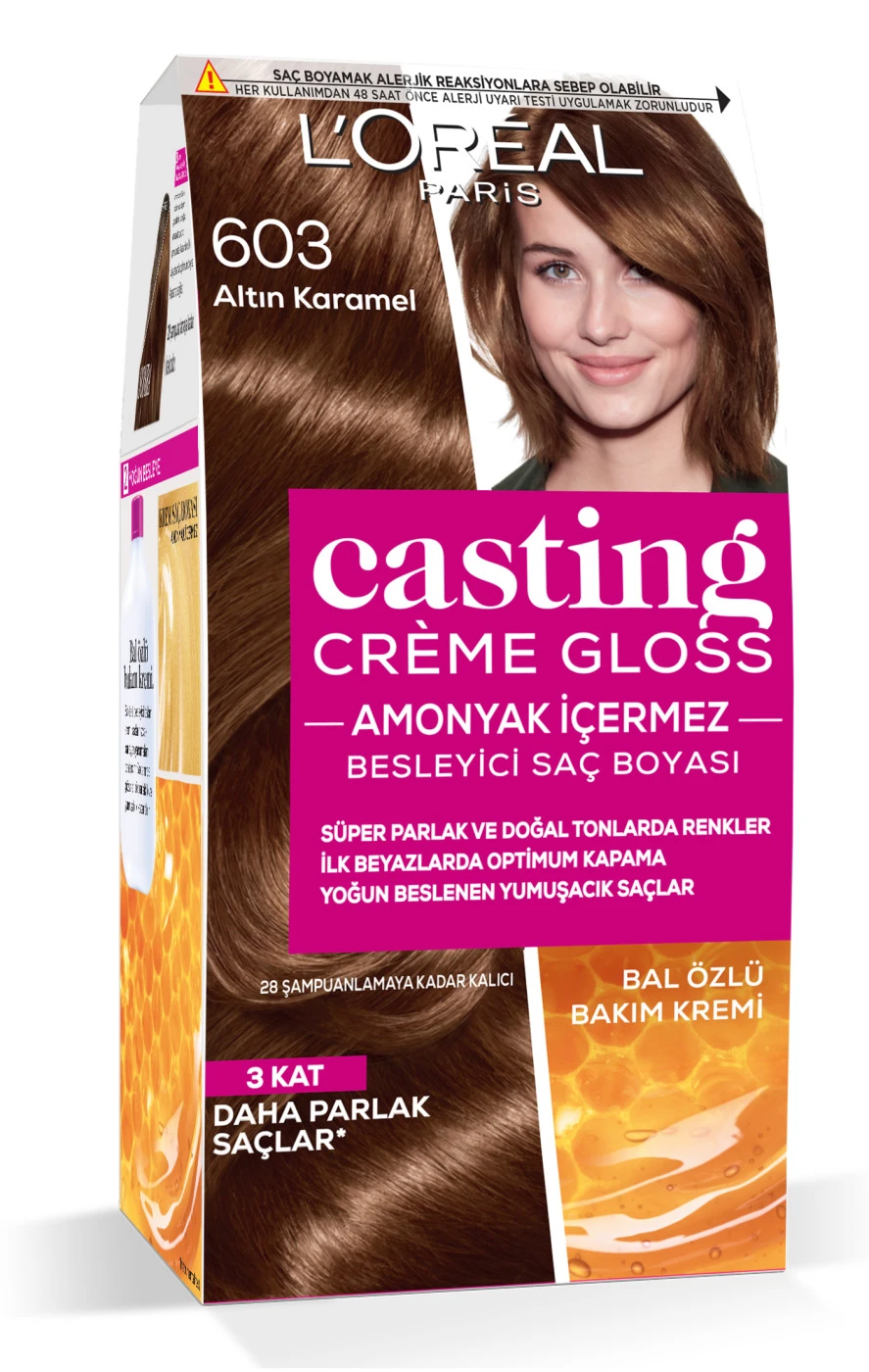 L'Oréal Paris Casting Crème Gloss Saç Boyası - 603 Altın Karamel 232803