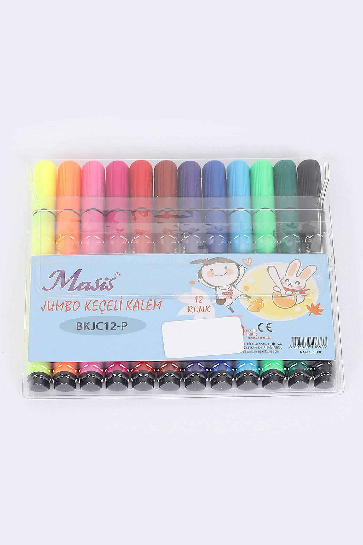 Masis Jumbo Keçeli Kalem 12 Renk 384075