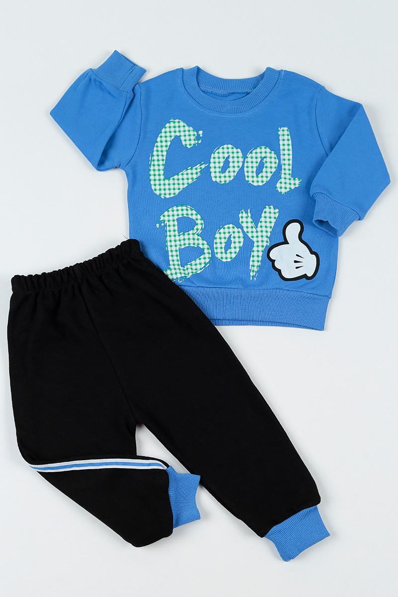 Mavi (0-3)Cool Baskılı Erkek Çocuk Takım 91921
