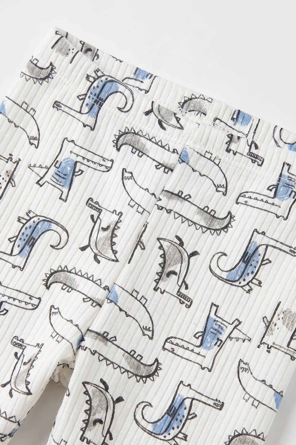 Mavi (1-3 Yaş) Balık Desenli Raporlu Çocuk Pijama Takım  484706