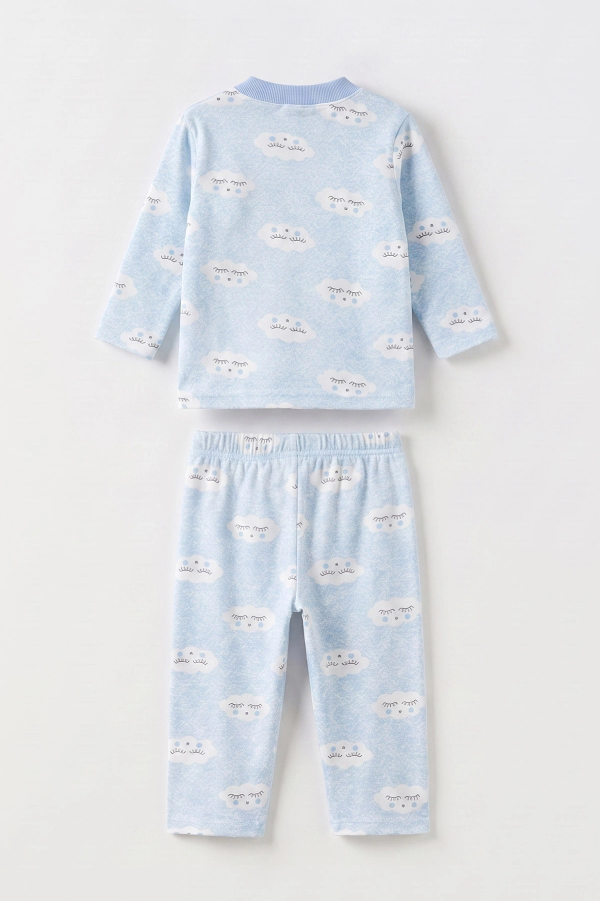 Mavi (1-3 Yaş)Bulut Desenli Çocuk Pijama Takımı 477369