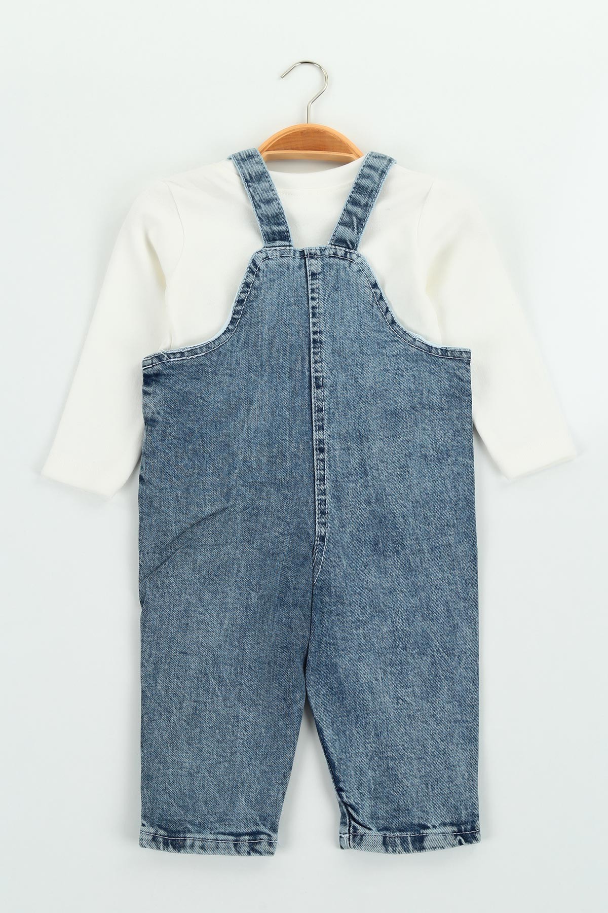 Mavi (1-4 Yaş) Salopet Kot Snoopy Ve Arkadaşı 128568