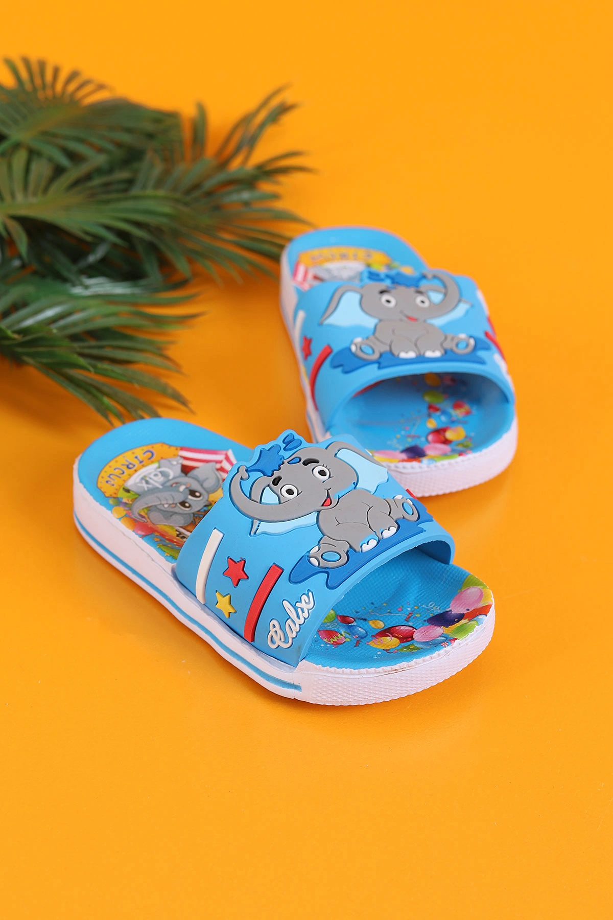 Mavi (21-24) Kabartmalı Taban Şeritli Bebek Terlik 281660