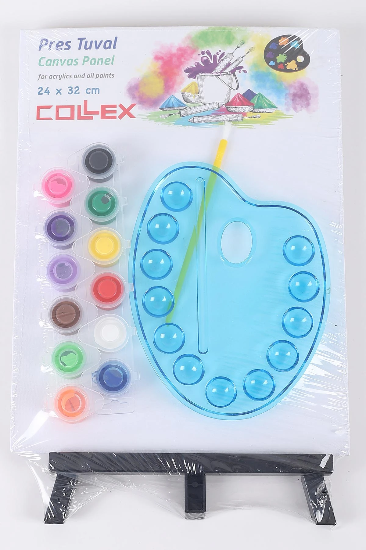 Mavi 24x32 Cm Collex Pres Tuval Seti Şövaleli 421777