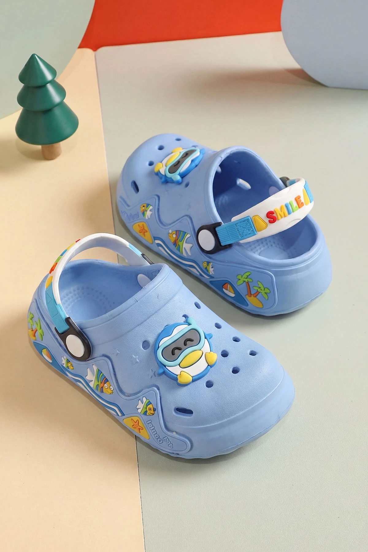 Mavi ( 25 - 30 ) Figürlü Erkek Çocuk Sandalet 462490