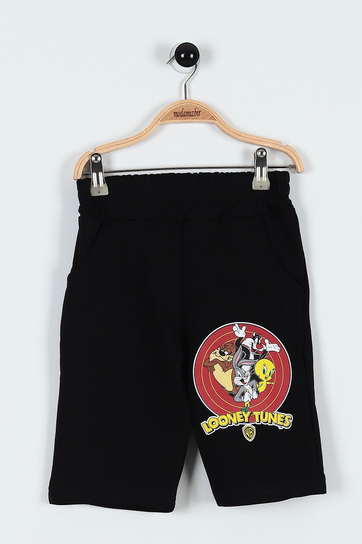 Mavi (3-10 Yaş) Looney Tunes Baskılı Şortlu Erkek Çocuk Takım 184492