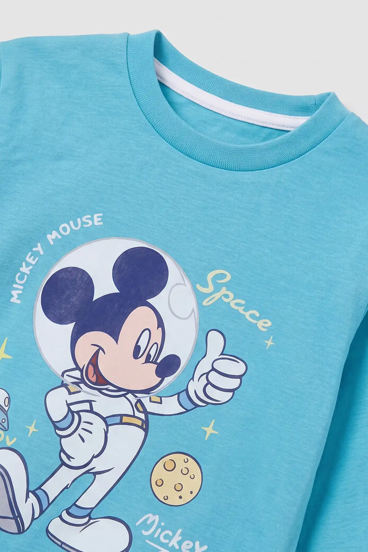 Mavi (3-8 Yaş) Karakter Baskılı İnterlok Kumaş Erkek Çocuk Pijama Takım 491031