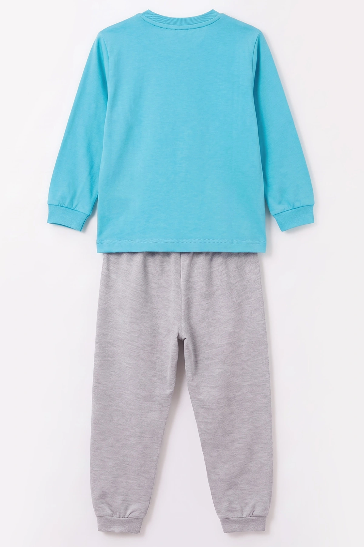 Mavi (3-8 Yaş) Karakter Baskılı İnterlok Kumaş Erkek Çocuk Pijama Takım 491037