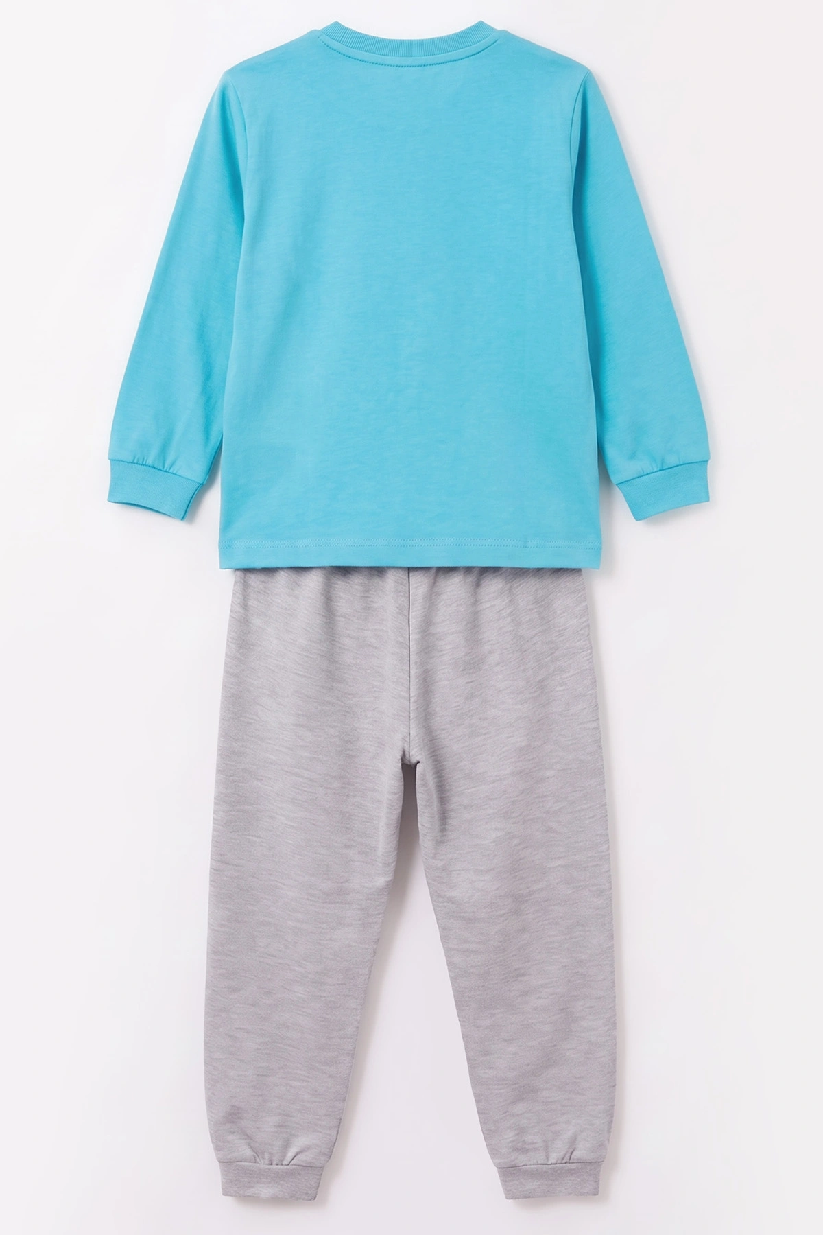 Mavi (3-8 Yaş) Karakter Baskılı İnterlok Kumaş Erkek Çocuk Pijama Takım 491044