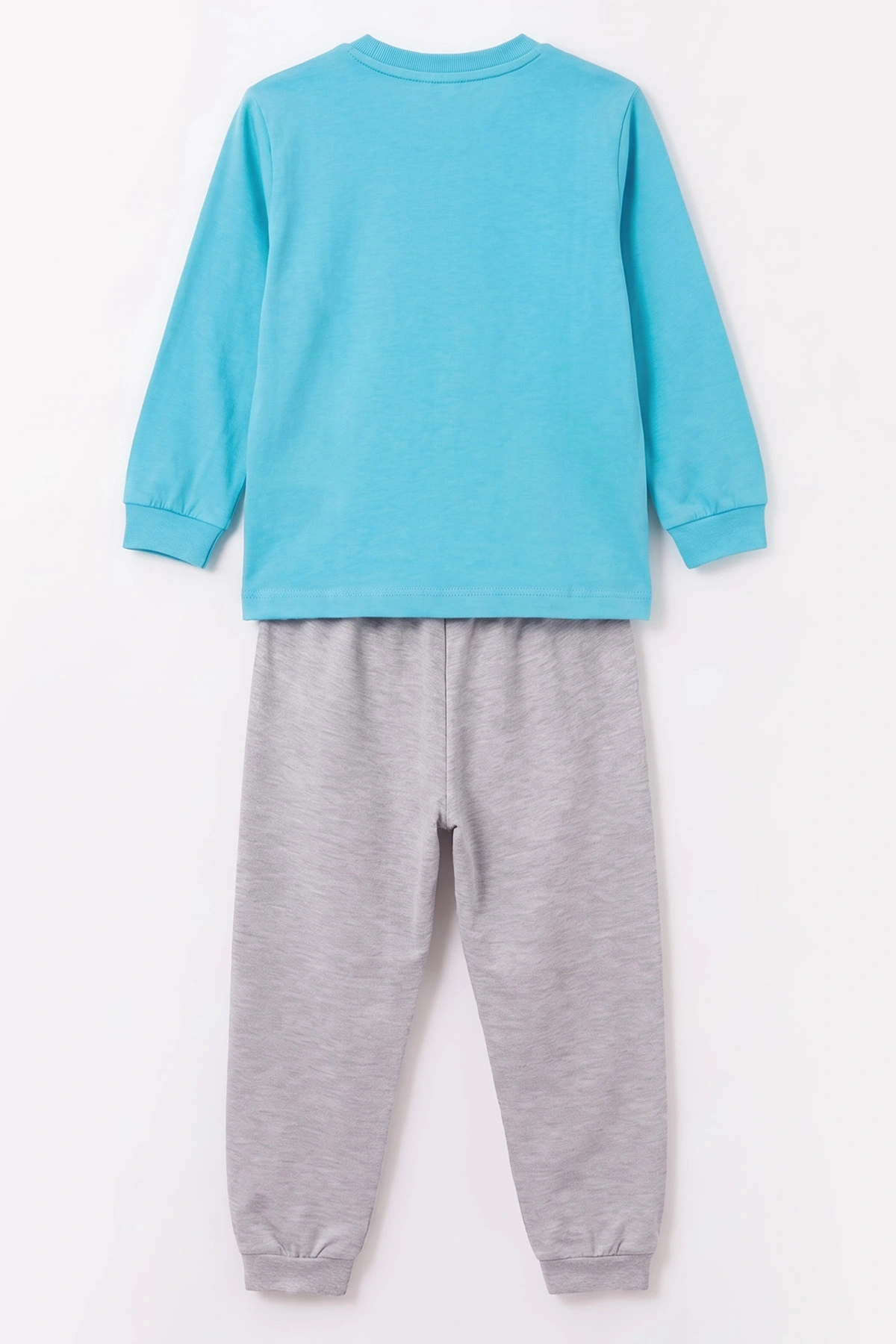 Mavi (3-8 Yaş) Karakter Baskılı İnterlok Kumaş Erkek Çocuk Pijama Takım 491046