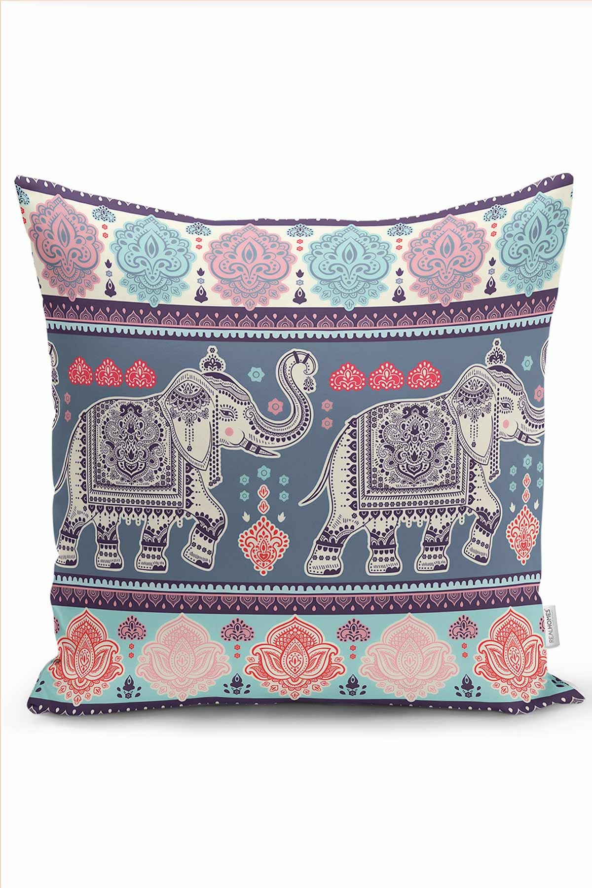 43x43cm Çift Taraflı Dijital Baskılı Dekoratif Modern Yastık Kırlent Kılıfı 218953