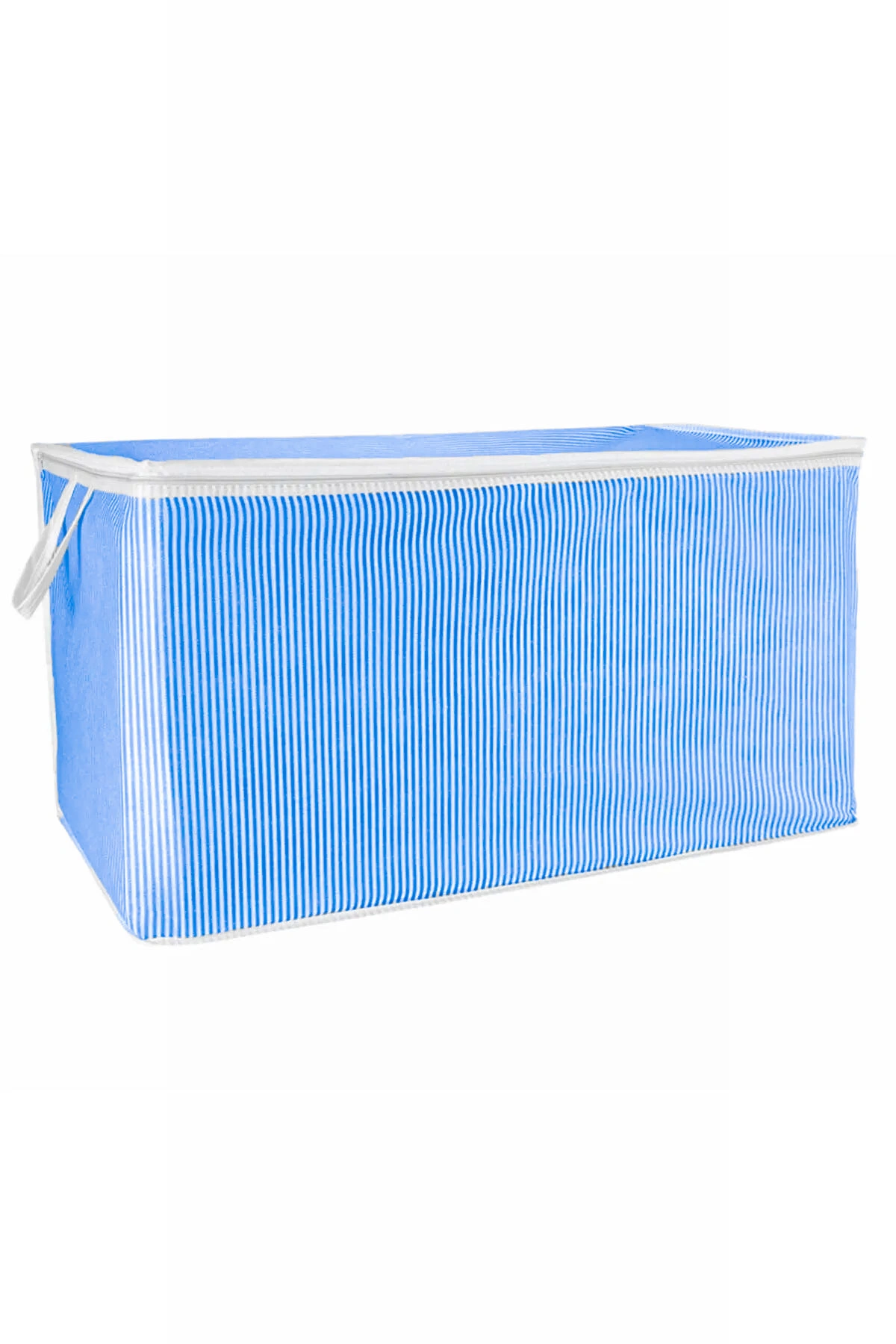 Mavi 51x110x52 Çizgili Fermuarlı Döşek Hurç 279674