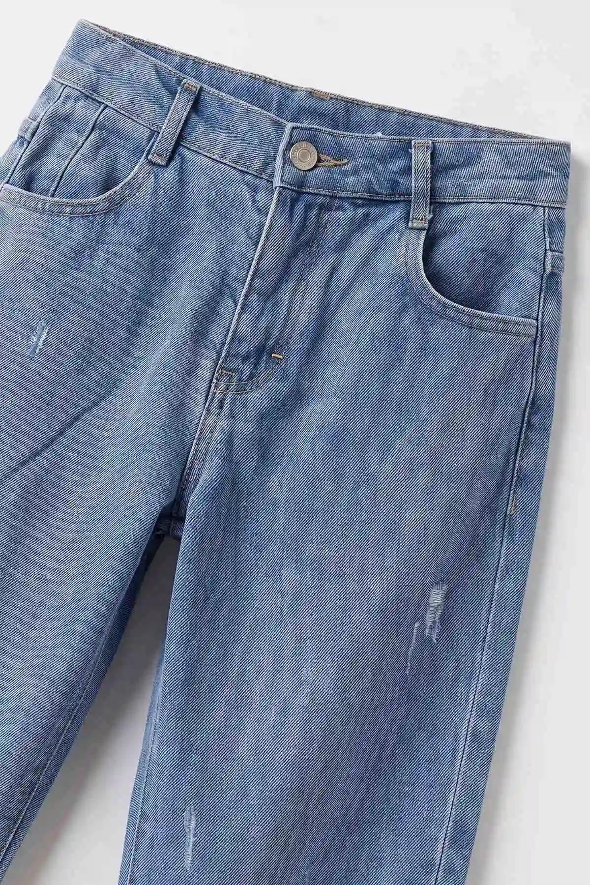 Mavi (6-15 Yaş)Baggy Erkek Çocuk Kot Pantolon 492828