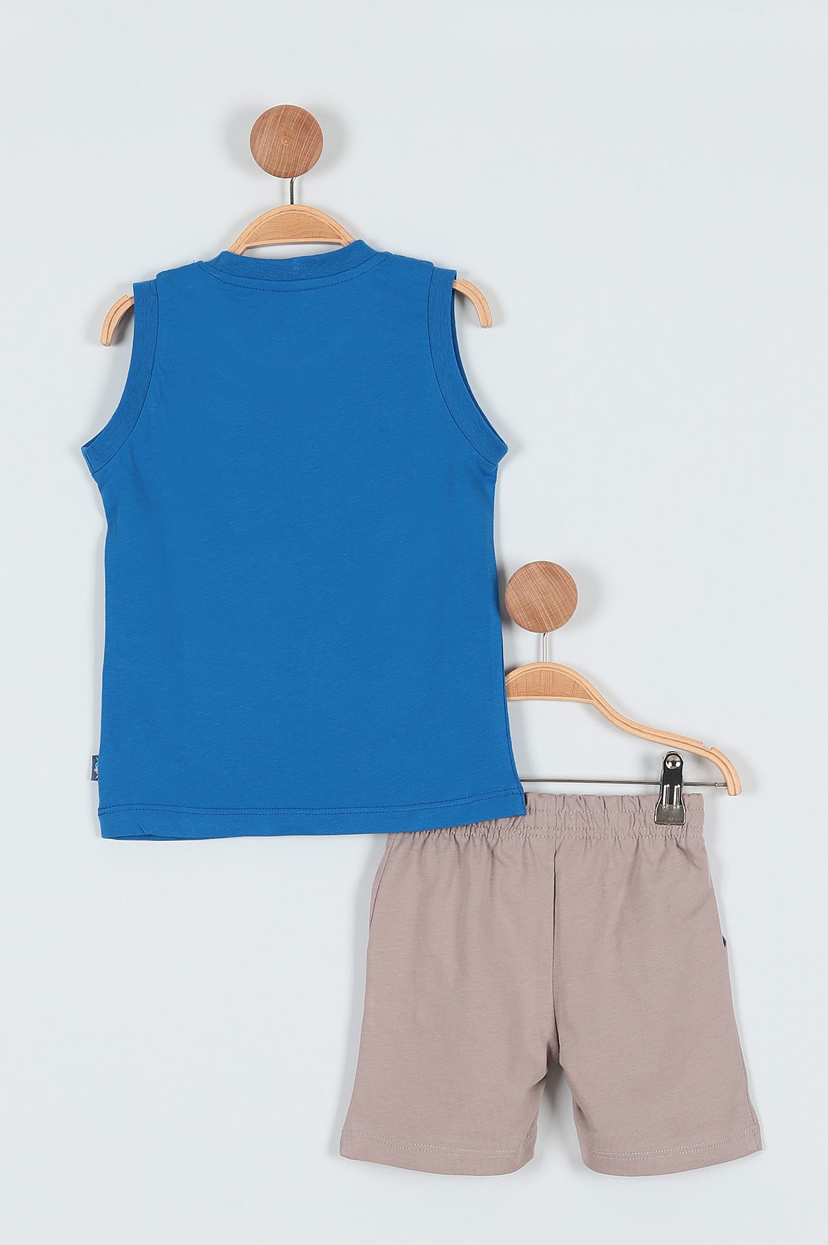 Mavi (7-10 Yaş) Jnr 85 Konsol Baskılı Şortlu Erkek ÇocukTakım 186352