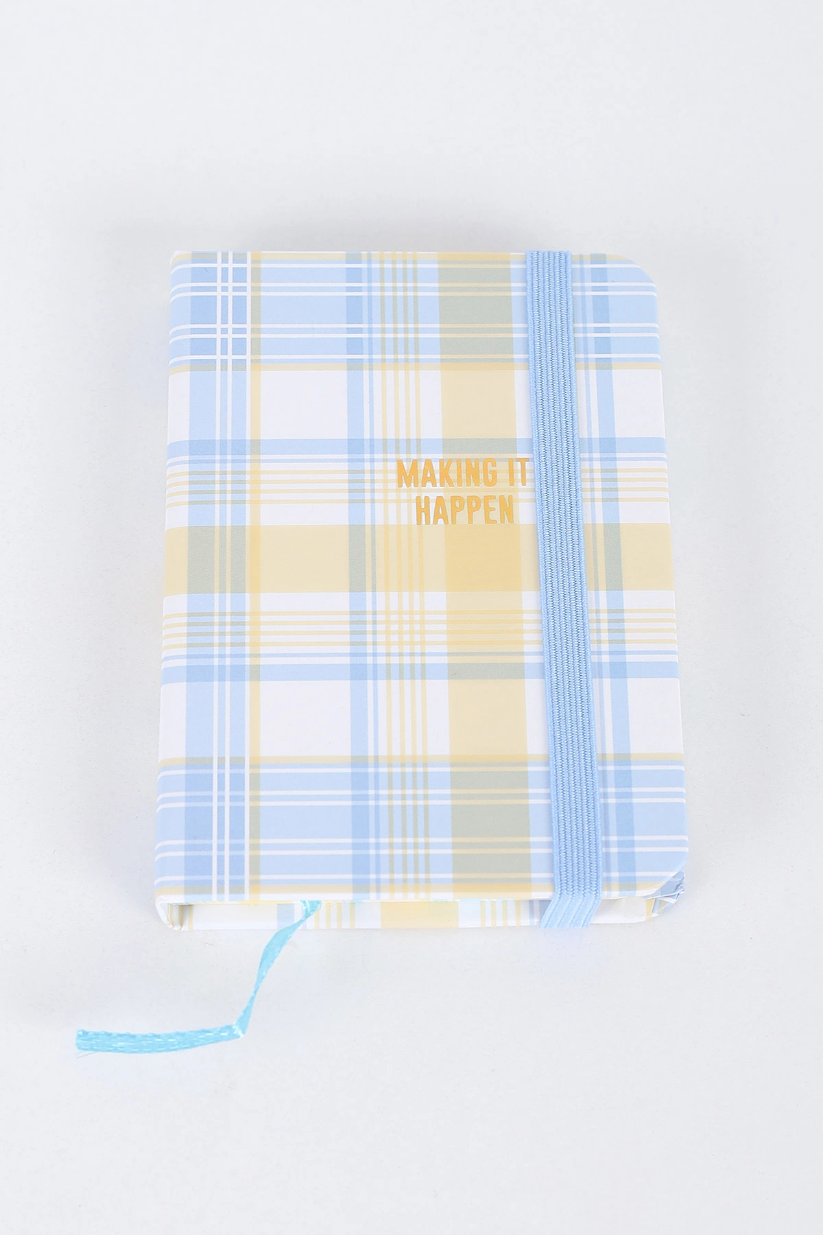 Mavi 7x10 Cm Desenli Lastikli Bloknot Defter-Notebook 392508