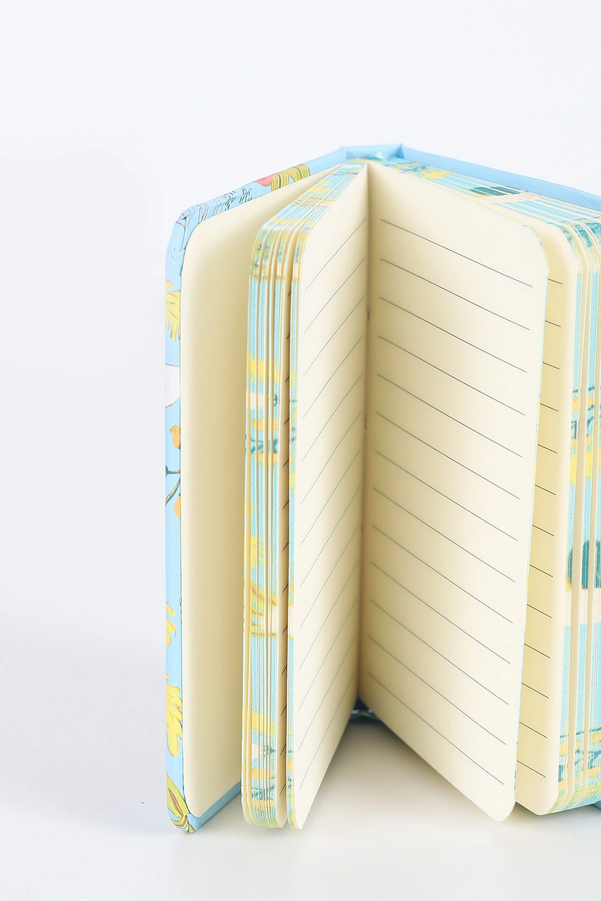 Mavi 7x10 Cm Desenli Lastikli Bloknot Defter-Notebook 392516