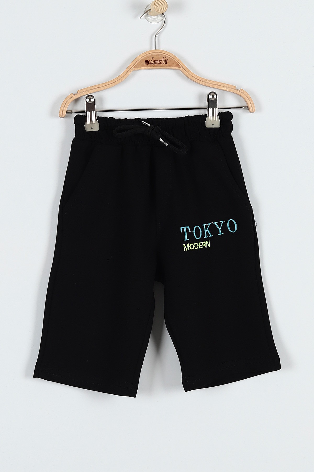 Mavi (9-12 Yaş) Tokyo Nakışlı Belden Bağlamalı Erkek Çocuk Takım 183032