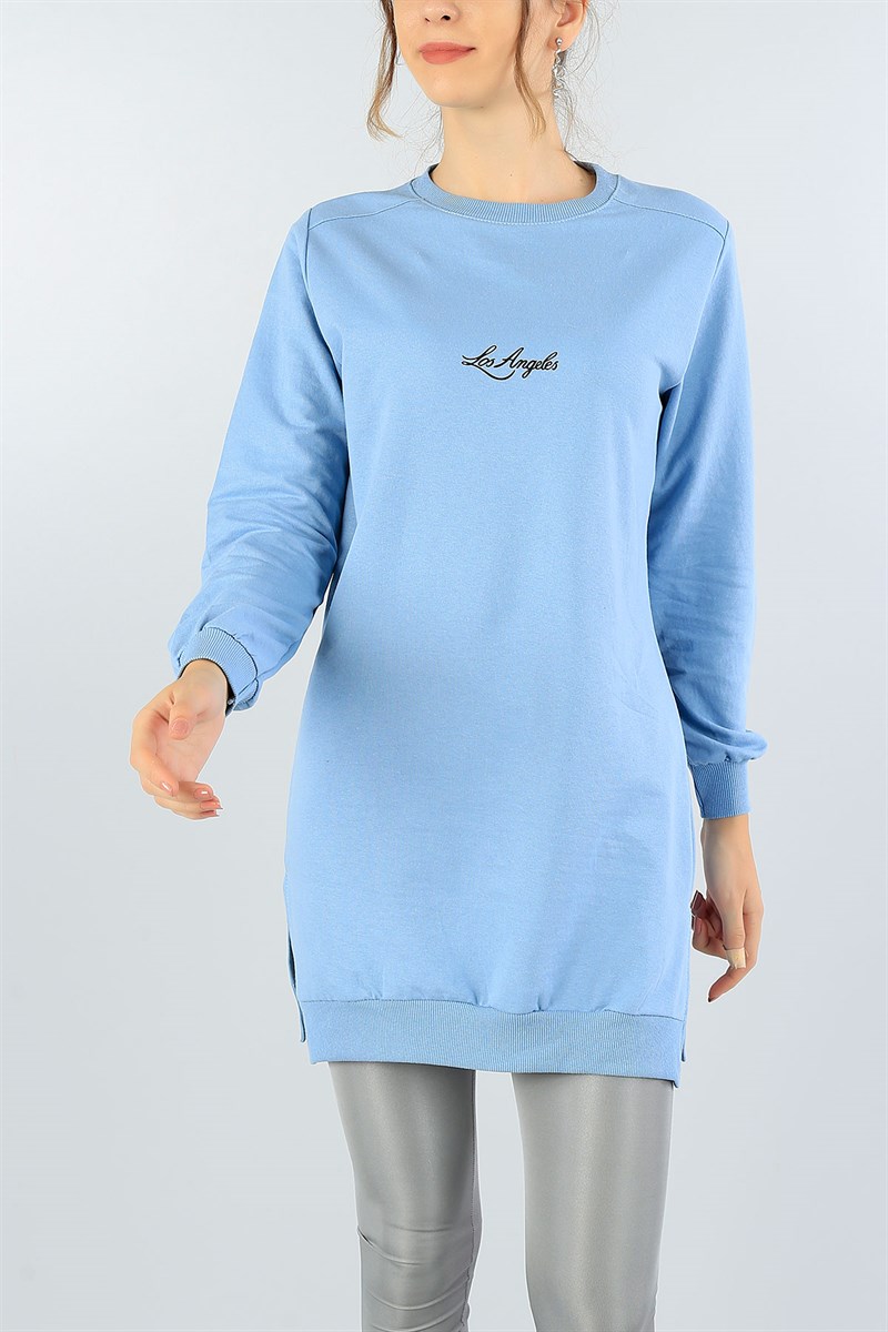 Mavi Baskılı Tunik 43495