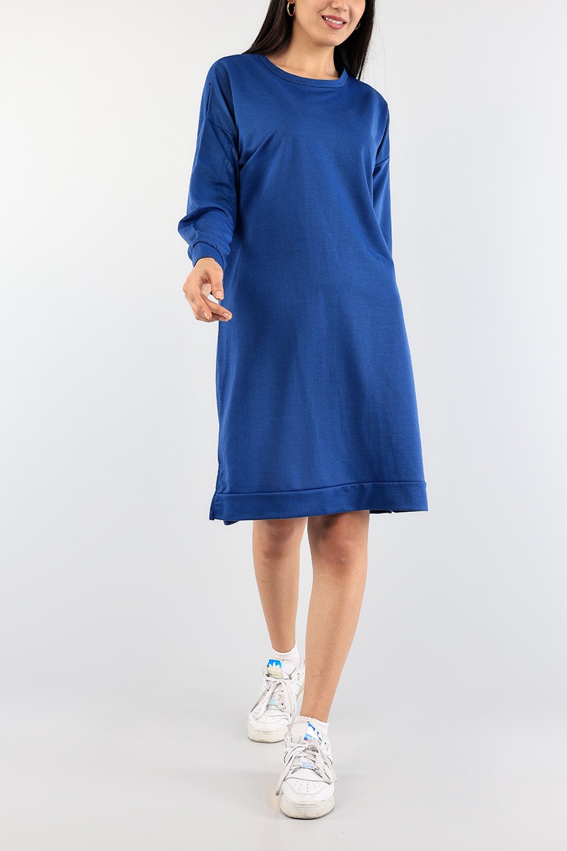 Mavi Bisiklet Yaka Elbise Tunik 89278