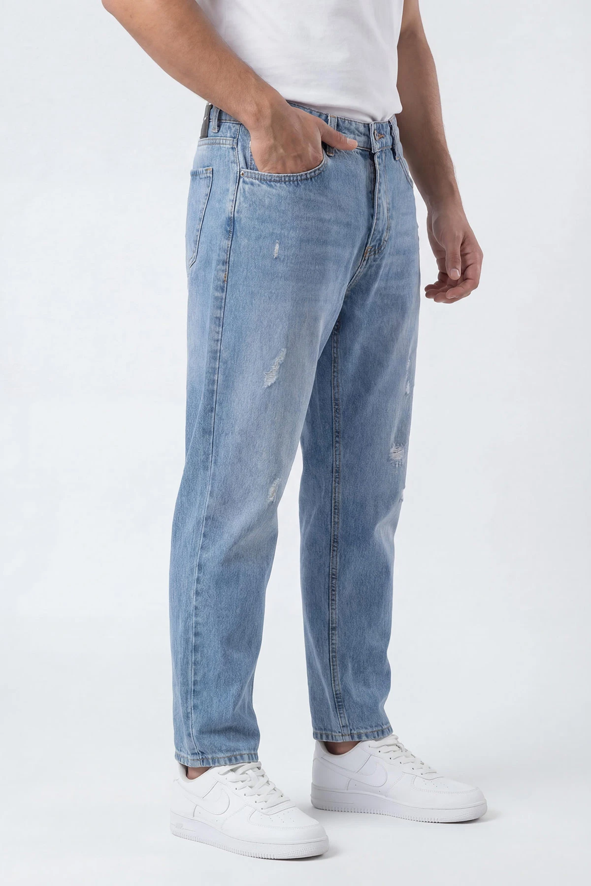 Mavi Boyfriend Yırtık Detay Erkek Kot Pantolon 430861