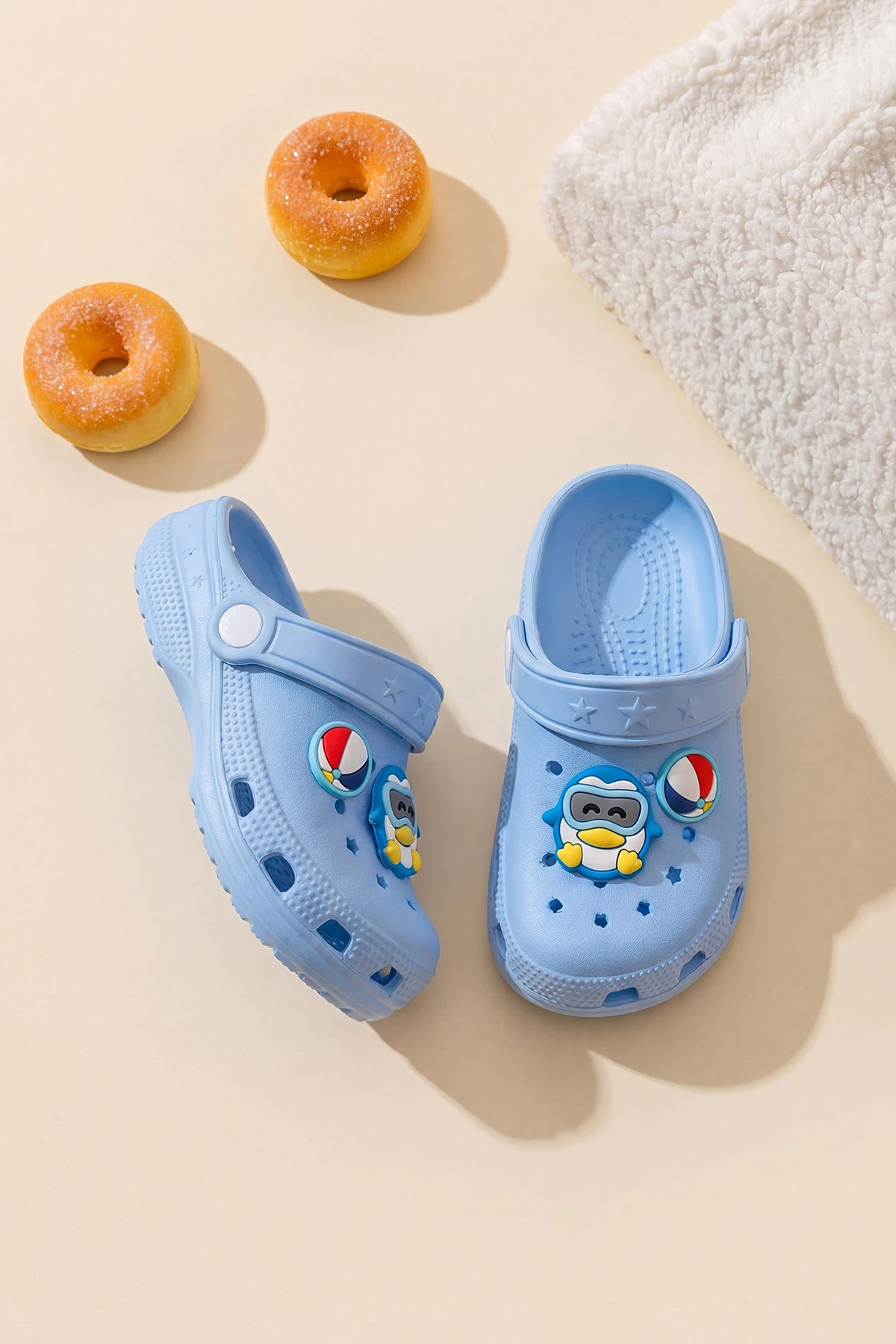 Mavi Figürlü Kız Çocuk Sandalet 462479