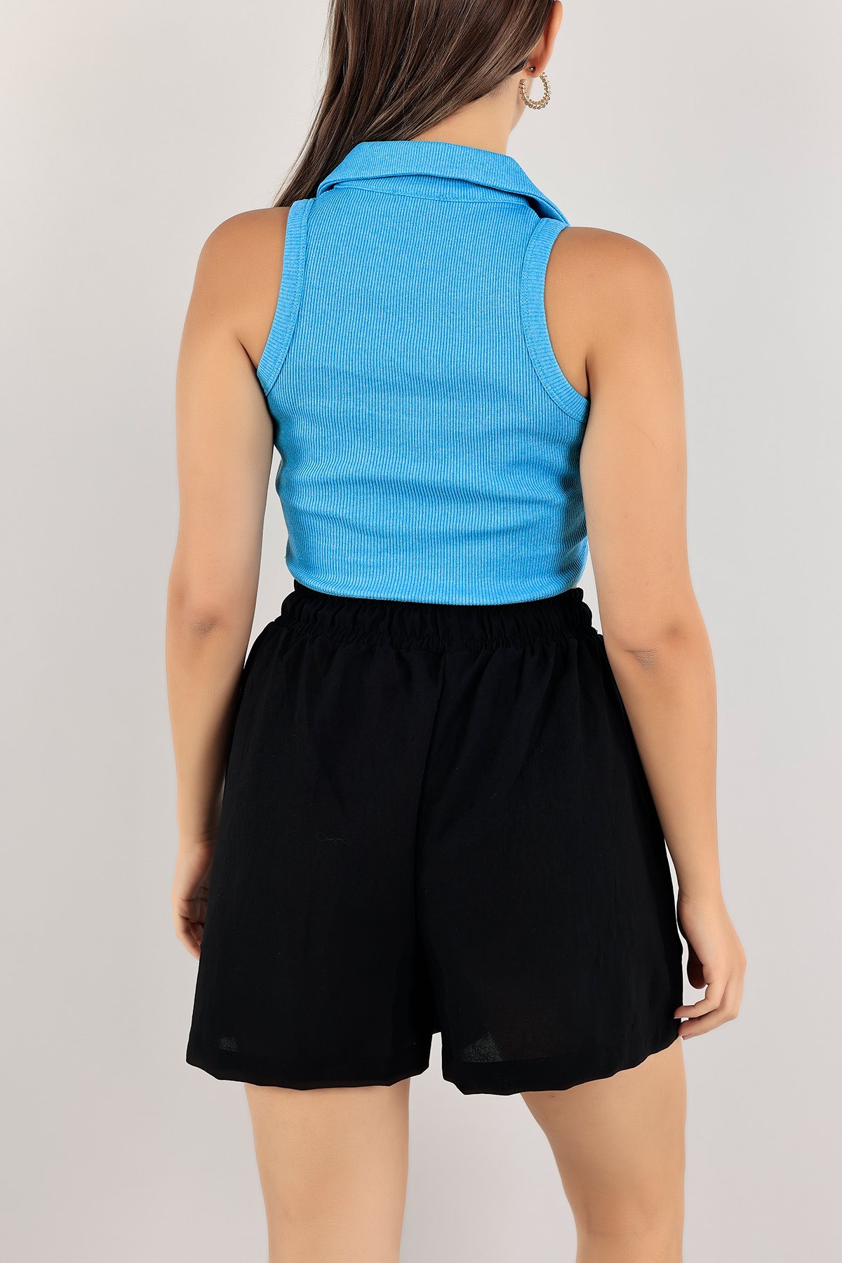 Mavi Fitilli Crop Bluz 121313