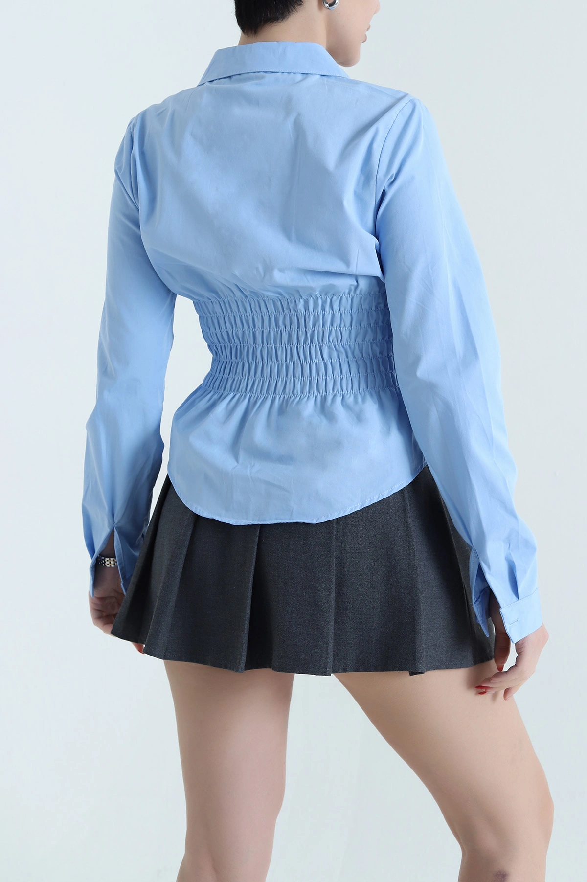 Mavi Gipeli Poplin Kadın Bluz 441411
