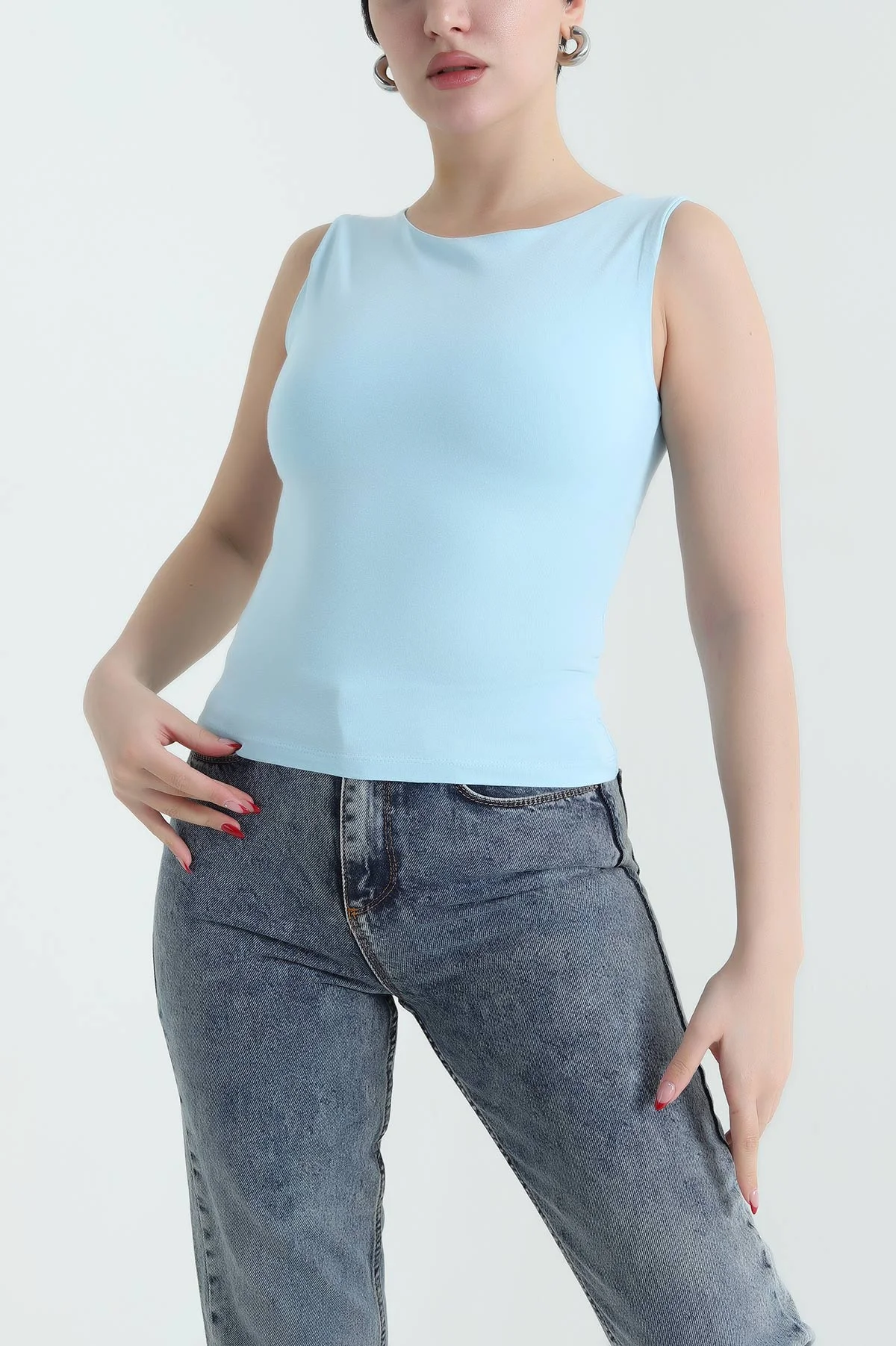 Mavi Kolsuz Oysho Kadın Bluz 432352