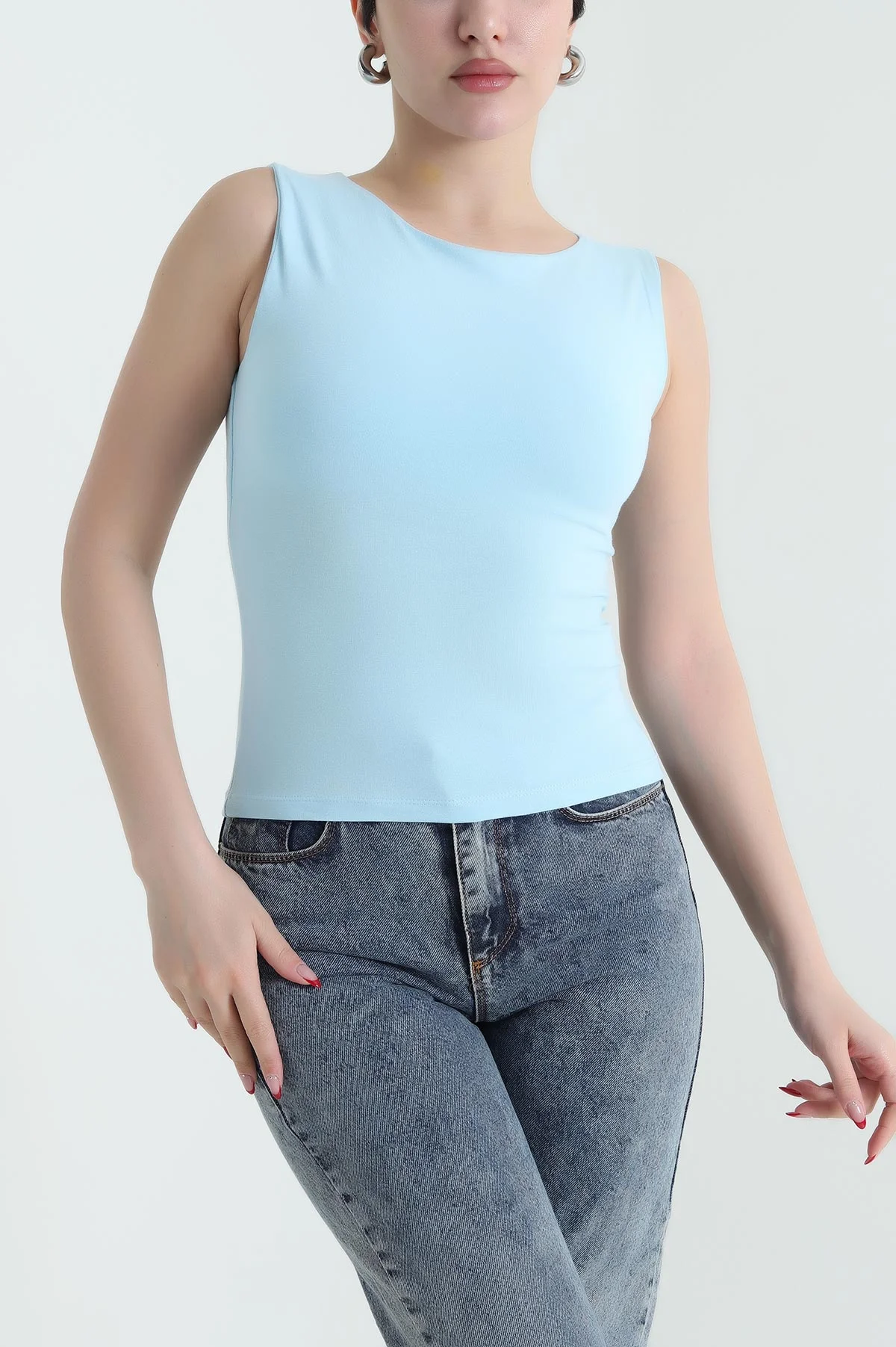 Mavi Kolsuz Oysho Kadın Bluz 432352
