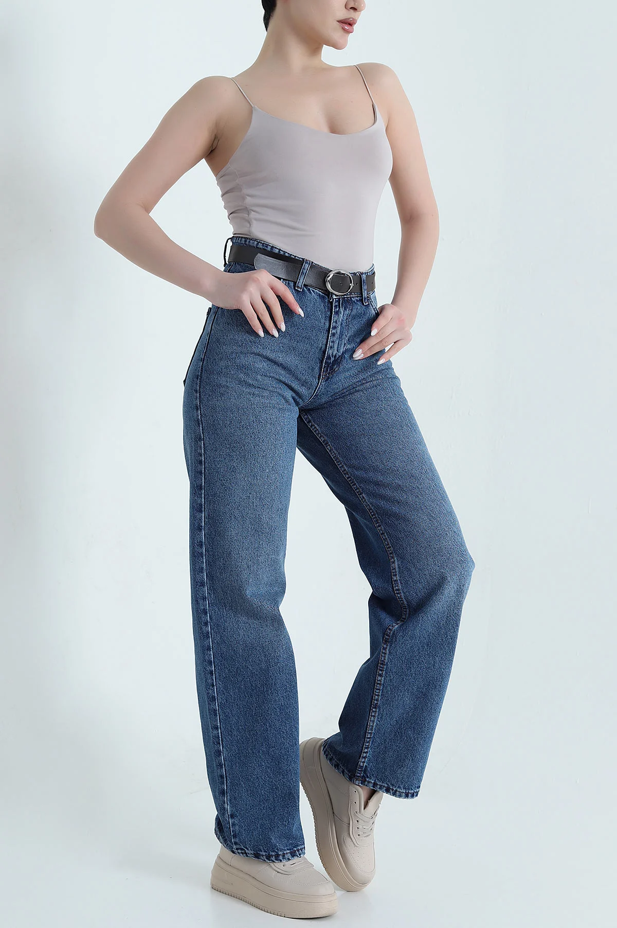 Mavi Mom Cepli Kadın Kot Pantolon 446282