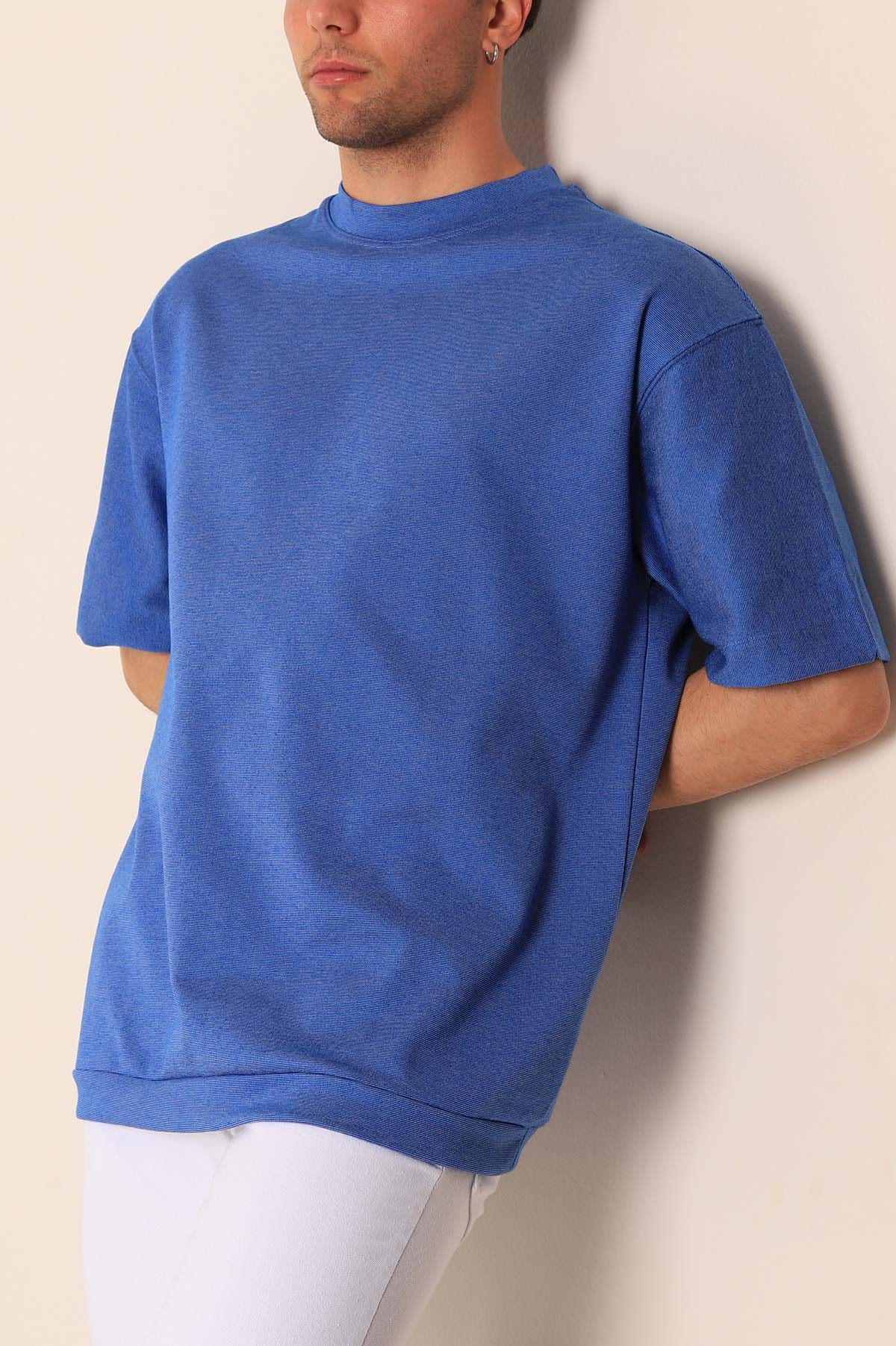 Mavi Oversize Erkek Tişört 181809