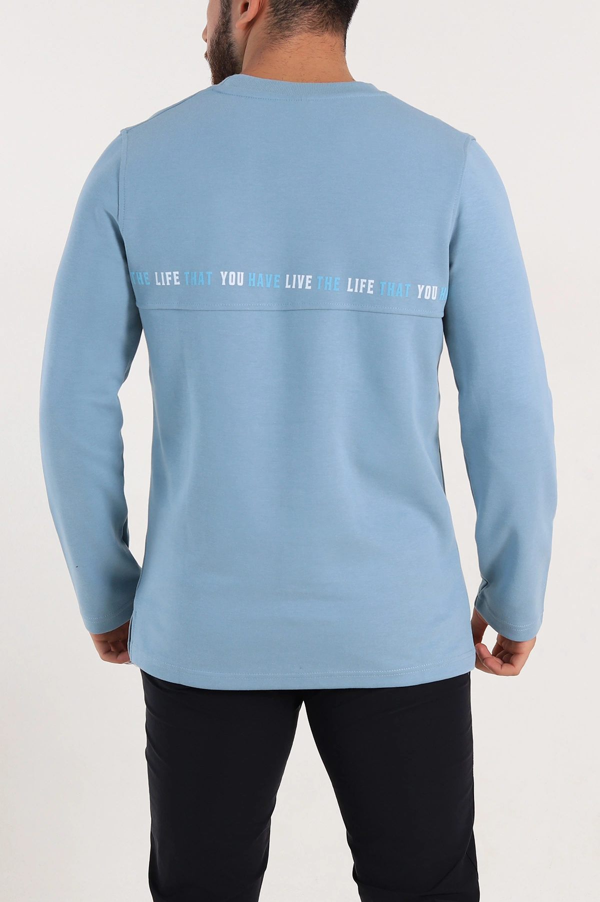 Mavi Regular Fit Baskı Detaylı Erkek Sweatshirt 305842
