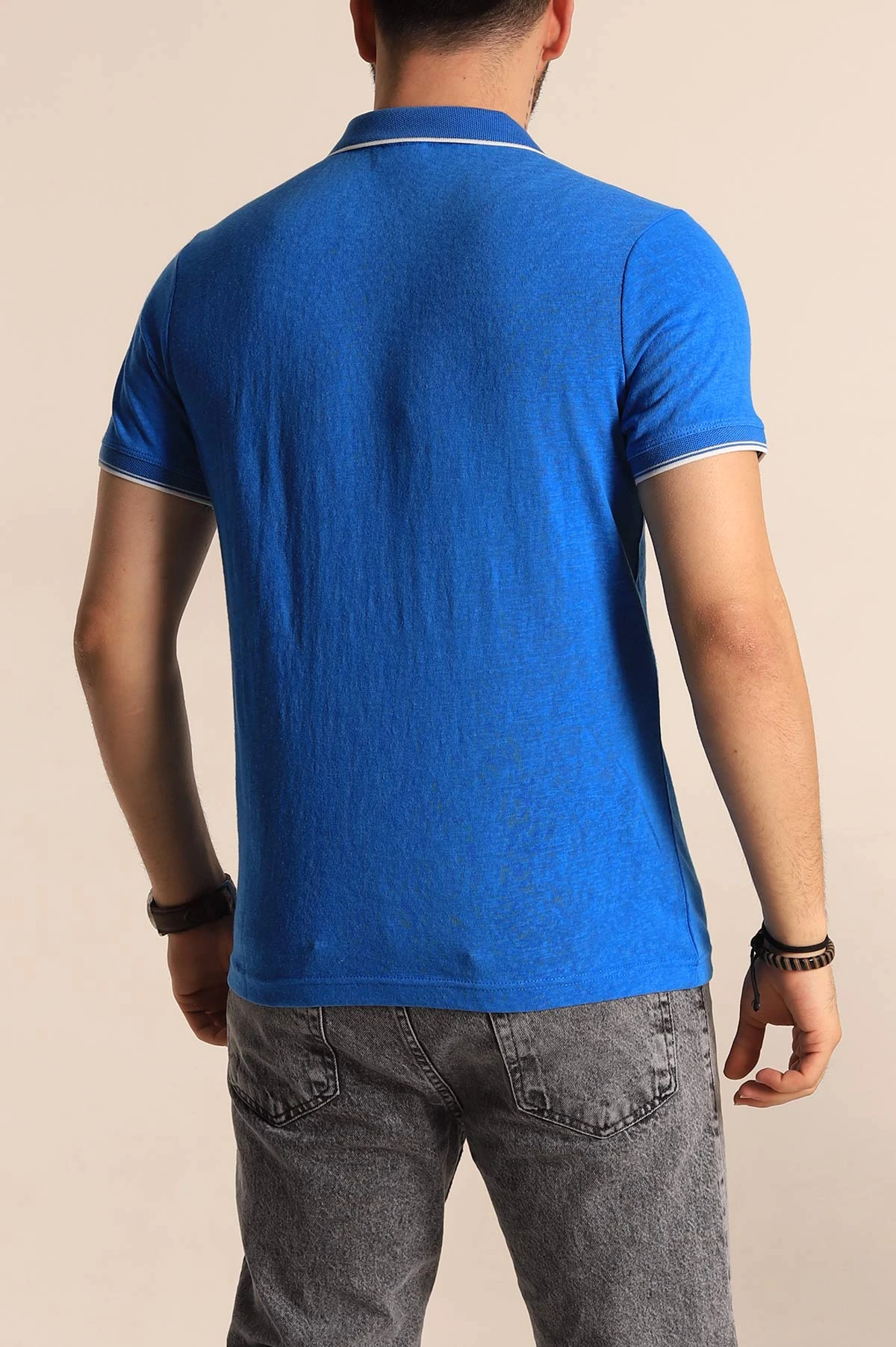 Mavi Regular Fit Jakarlı Polo Yaka Triko Tişört 263232