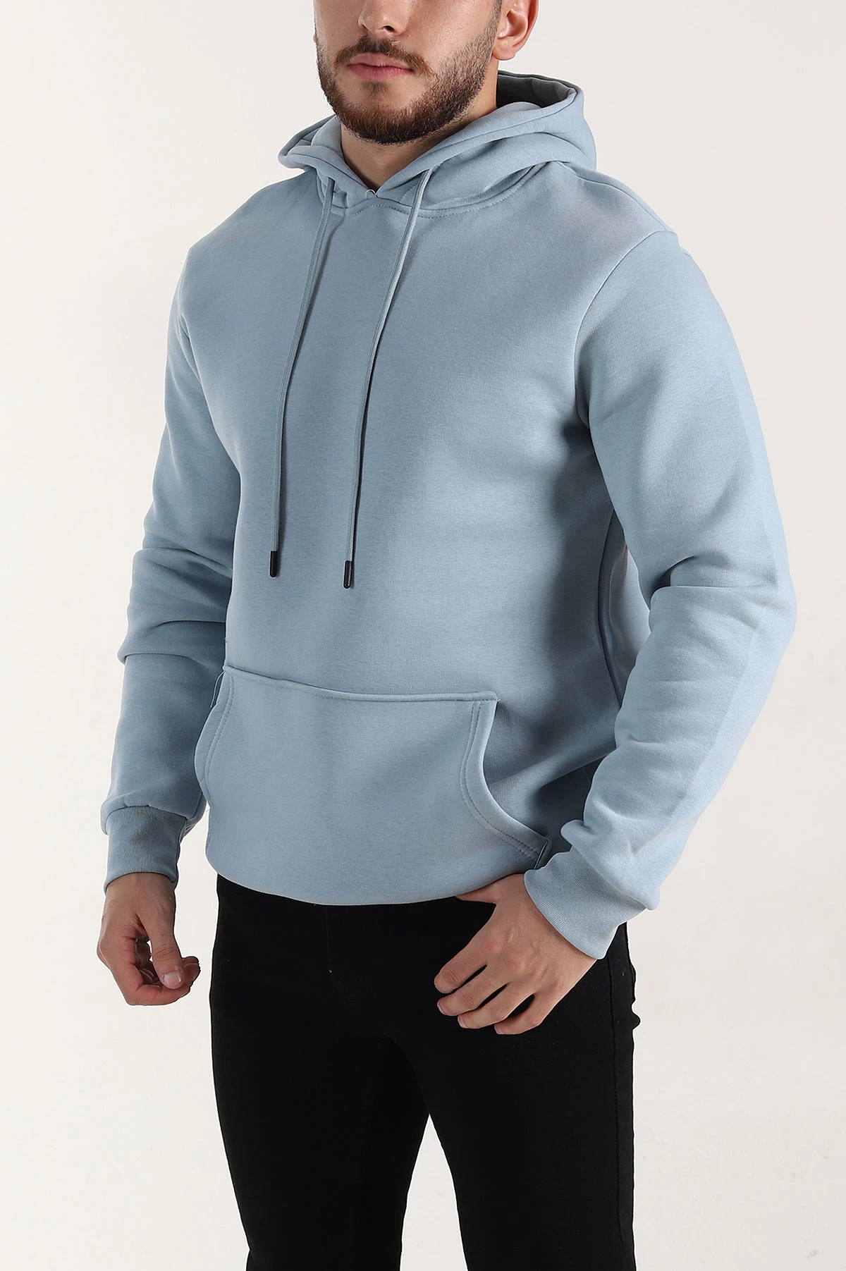 Mavi Regular Fit Üç İp Şardonlu Erkek Kapüşonlu Basic Sweatshirt 400528
