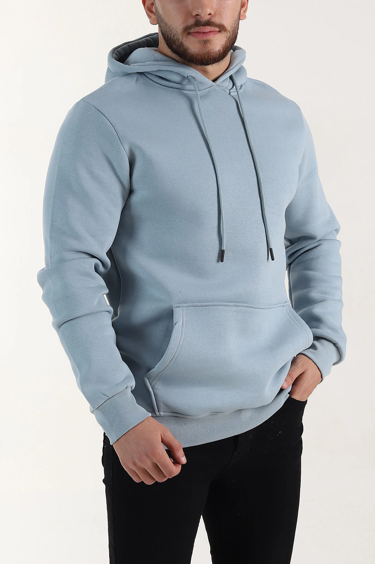 Mavi Regular Fit Üç İp Şardonlu Erkek Kapüşonlu Basic Sweatshirt 400528