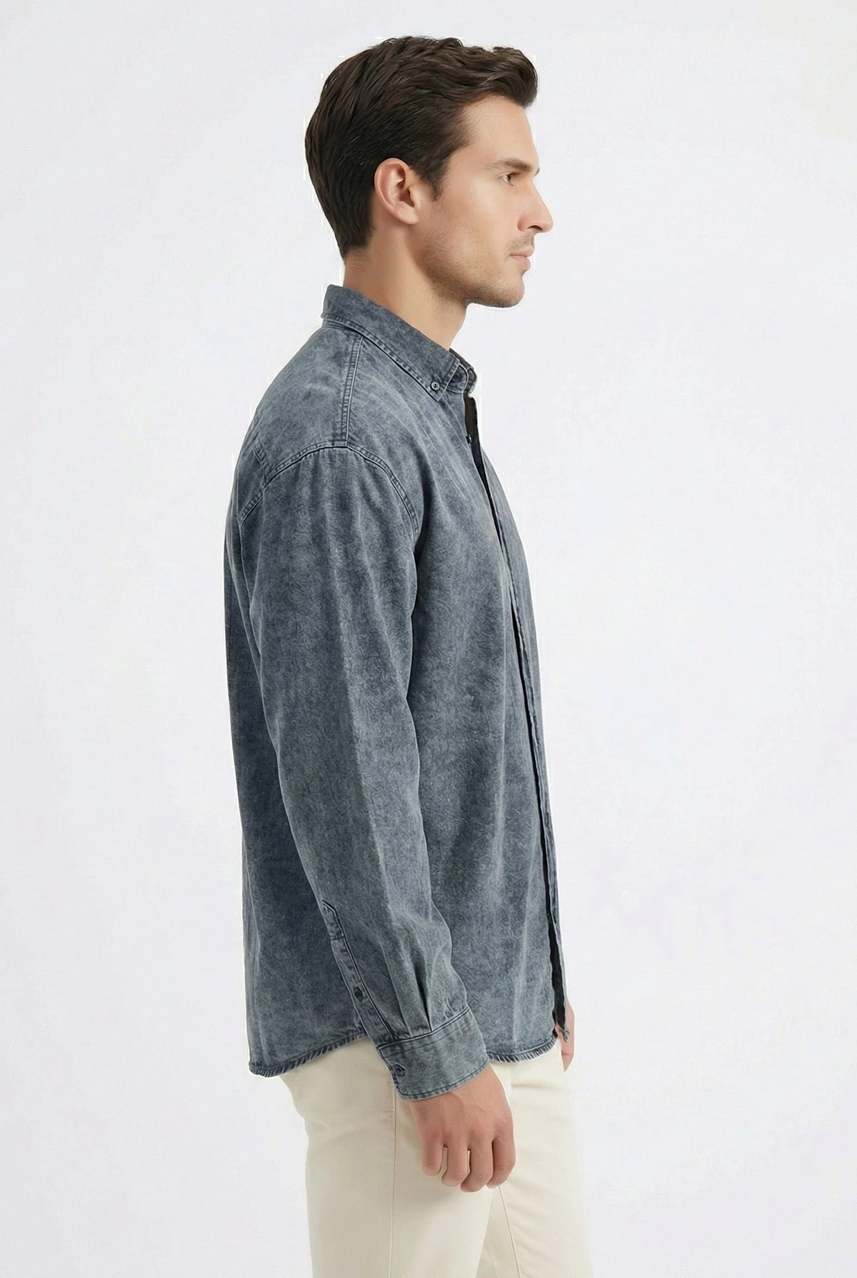 Mavi Relaxed Fit Erkek Kot Gömlek 419373