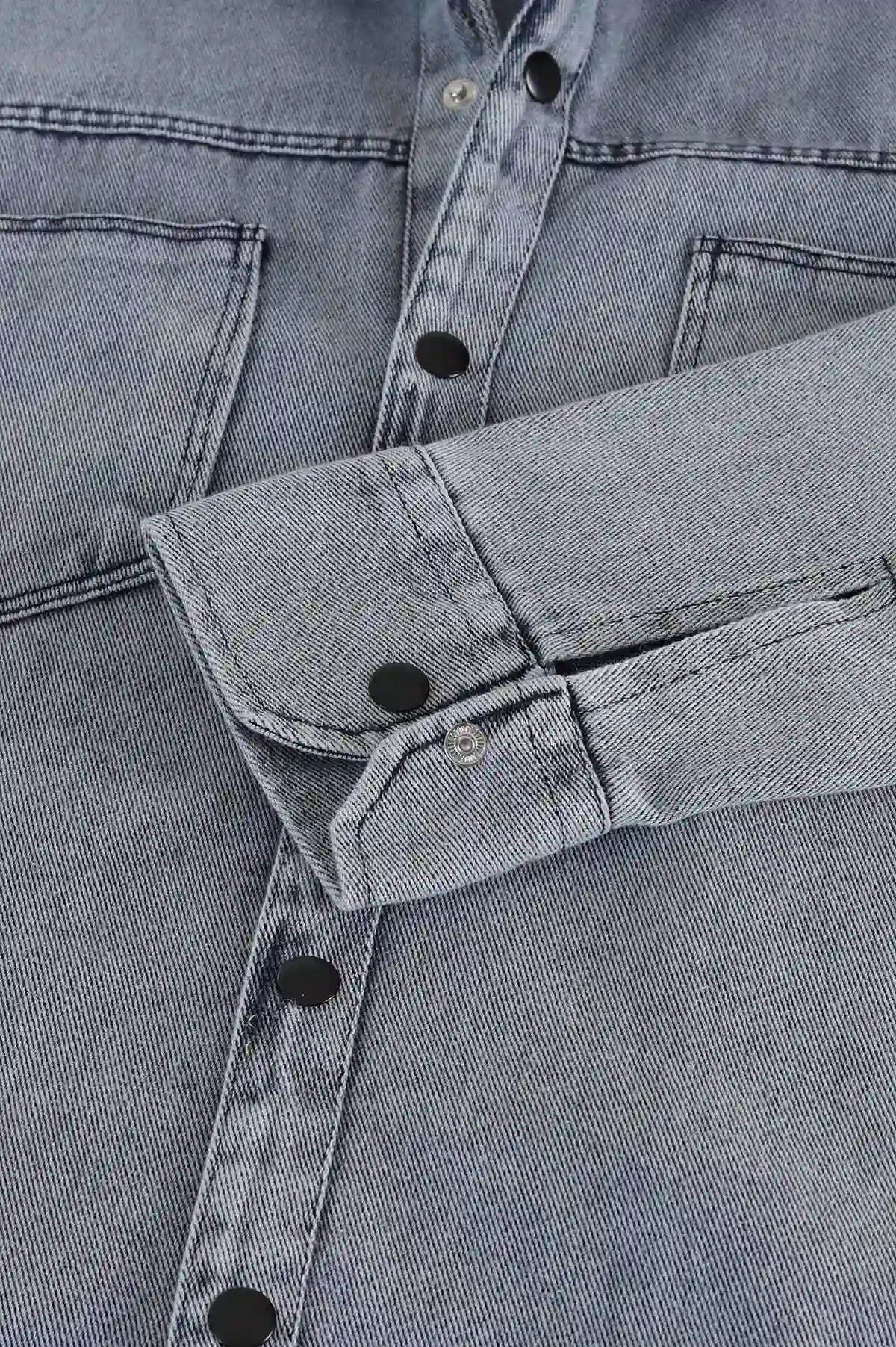 Mavi Relaxed Fit Gabardin Çift Cepli Yıkamalı Erkek Gömlek 397969