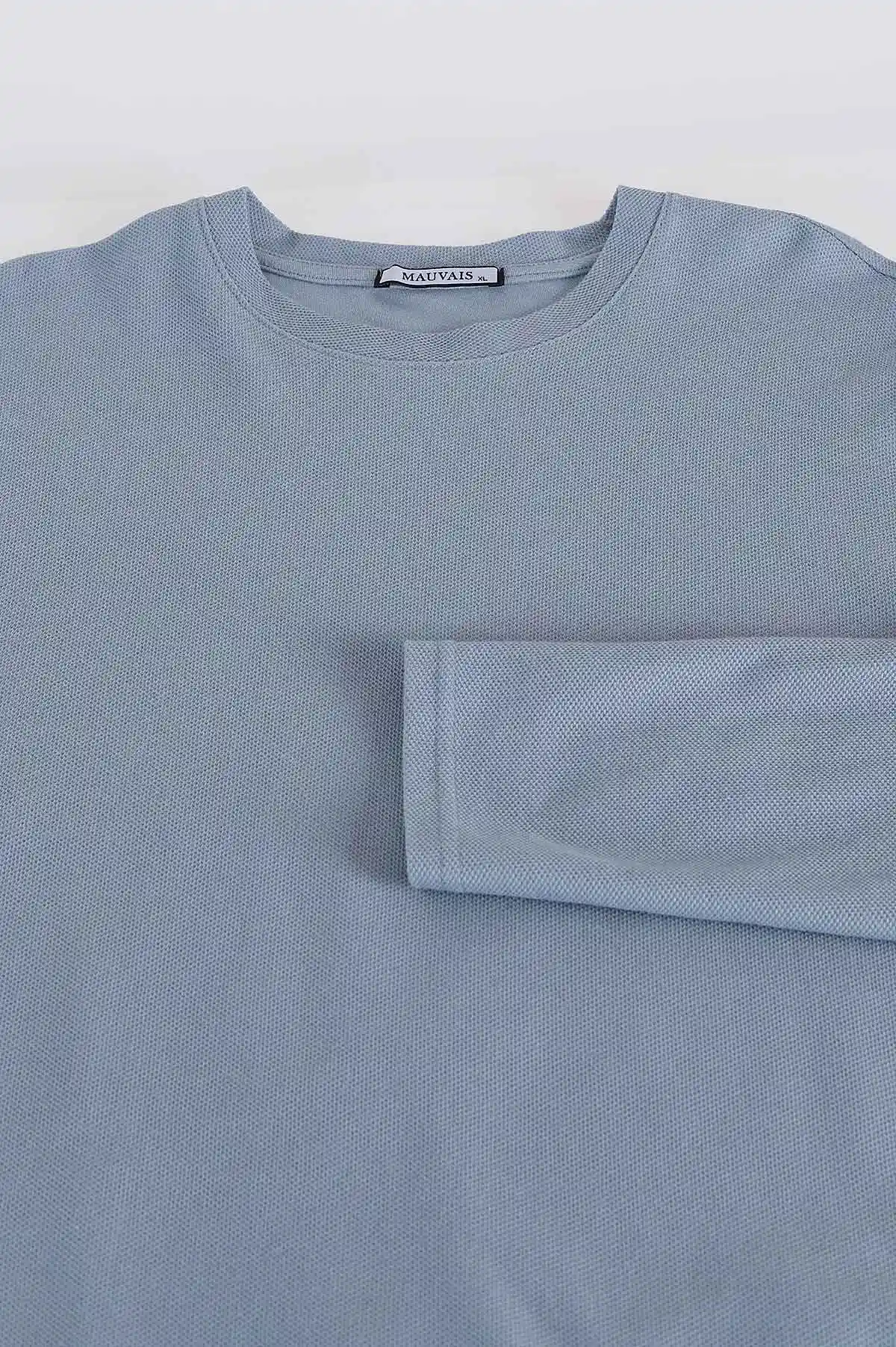 Mavi Relaxed Fit Pike Dokulu Basic Erkek Sweatshirt 398896