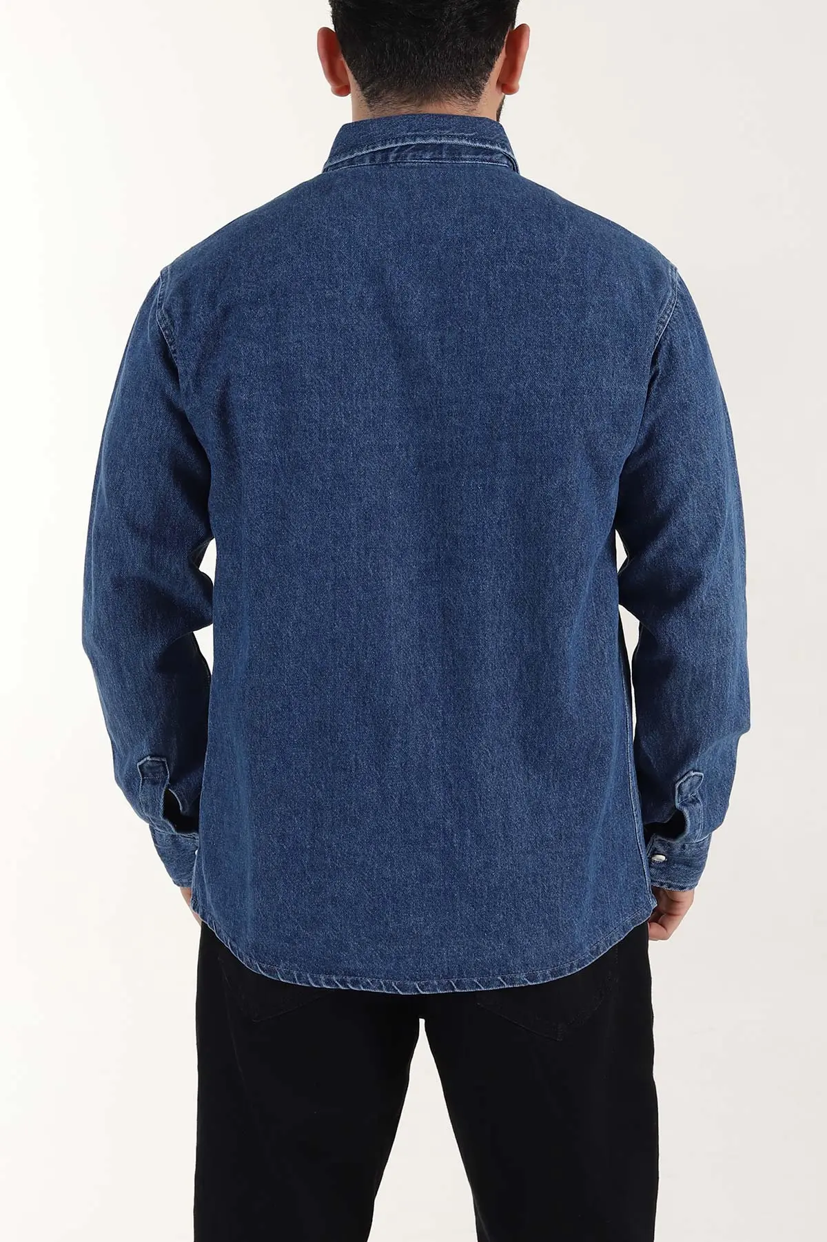 Mavi Relaxed Fit Yıkamalı Erkek Kot Gömlek 399957