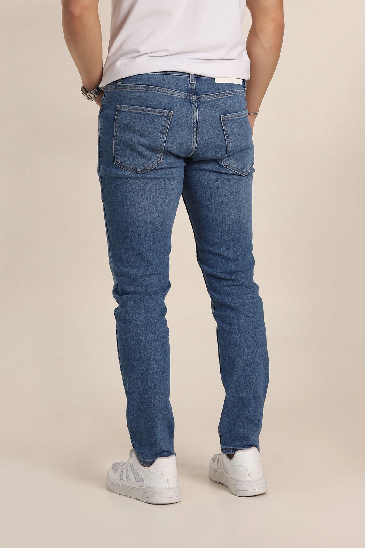 Mavi Skinny Fit Yıkamalı Taşlama Detaylı Erkek Kot Pantolon 354425