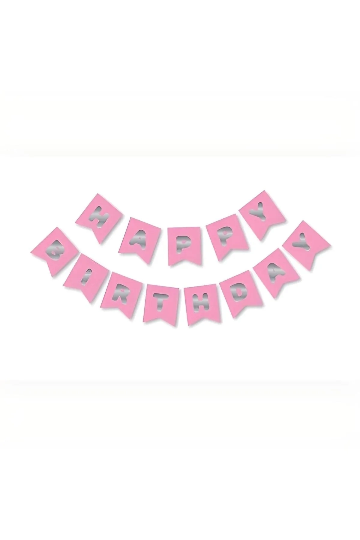 Pembe Silver Happy Yaldızlı Banner 303447
