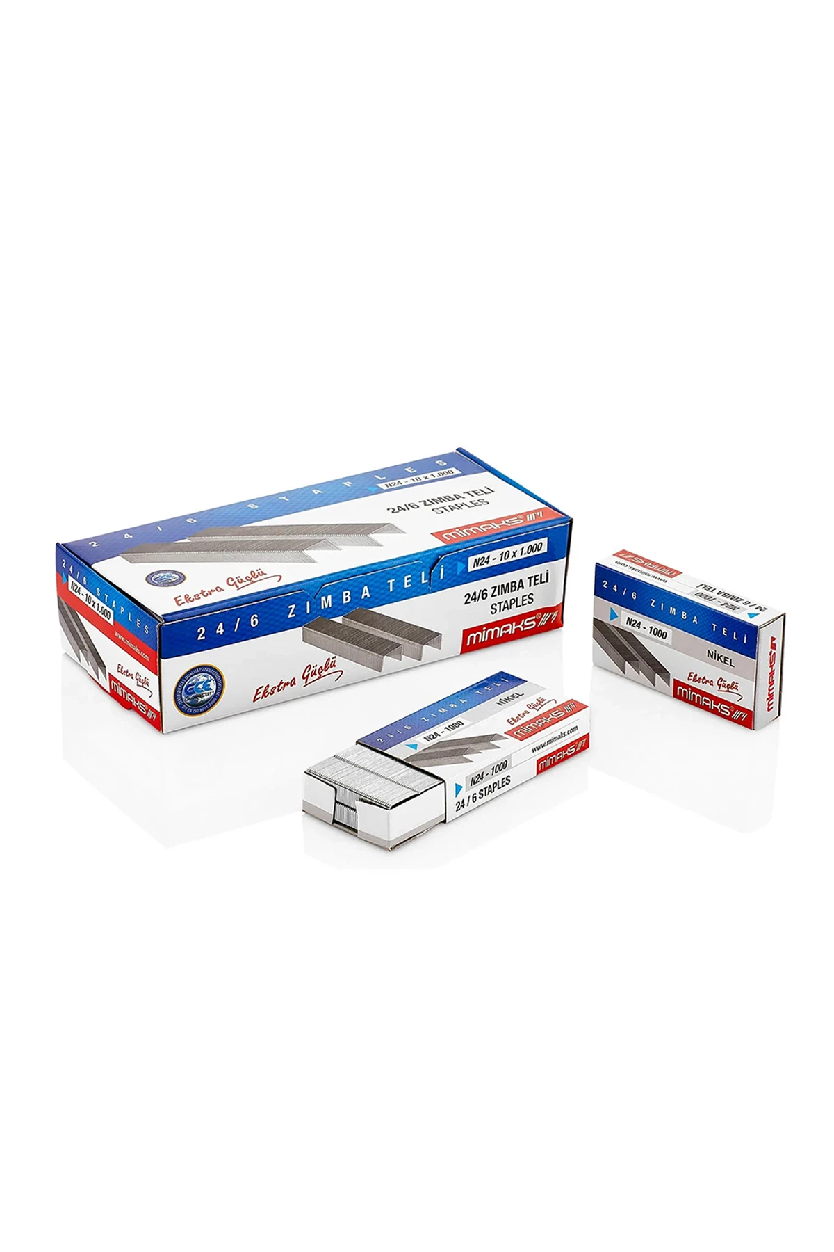 Mimaks 24/6 Zımba Teli Gümüş 1.000'li Tek Paket 271750