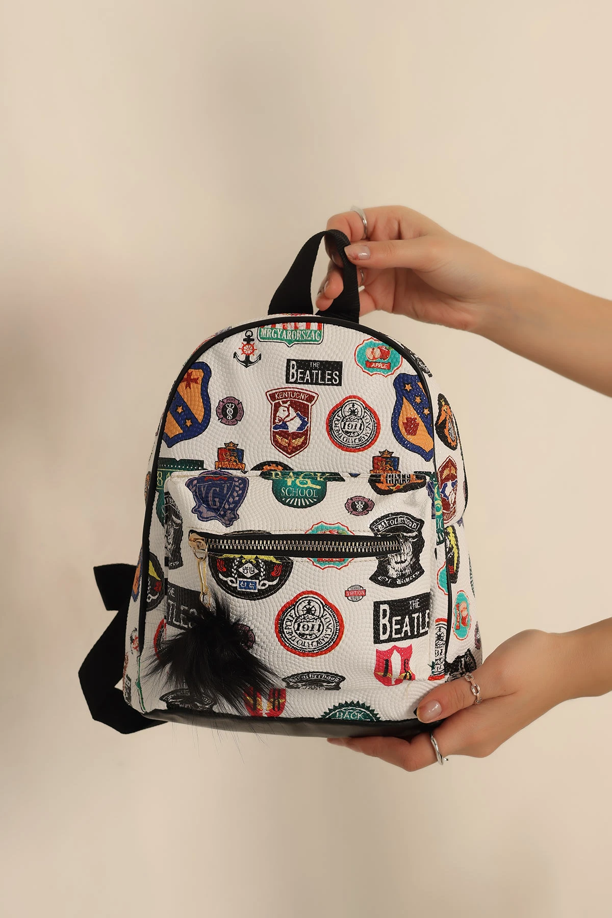 Mini Boy Desenli Sırt Çantası 242389
