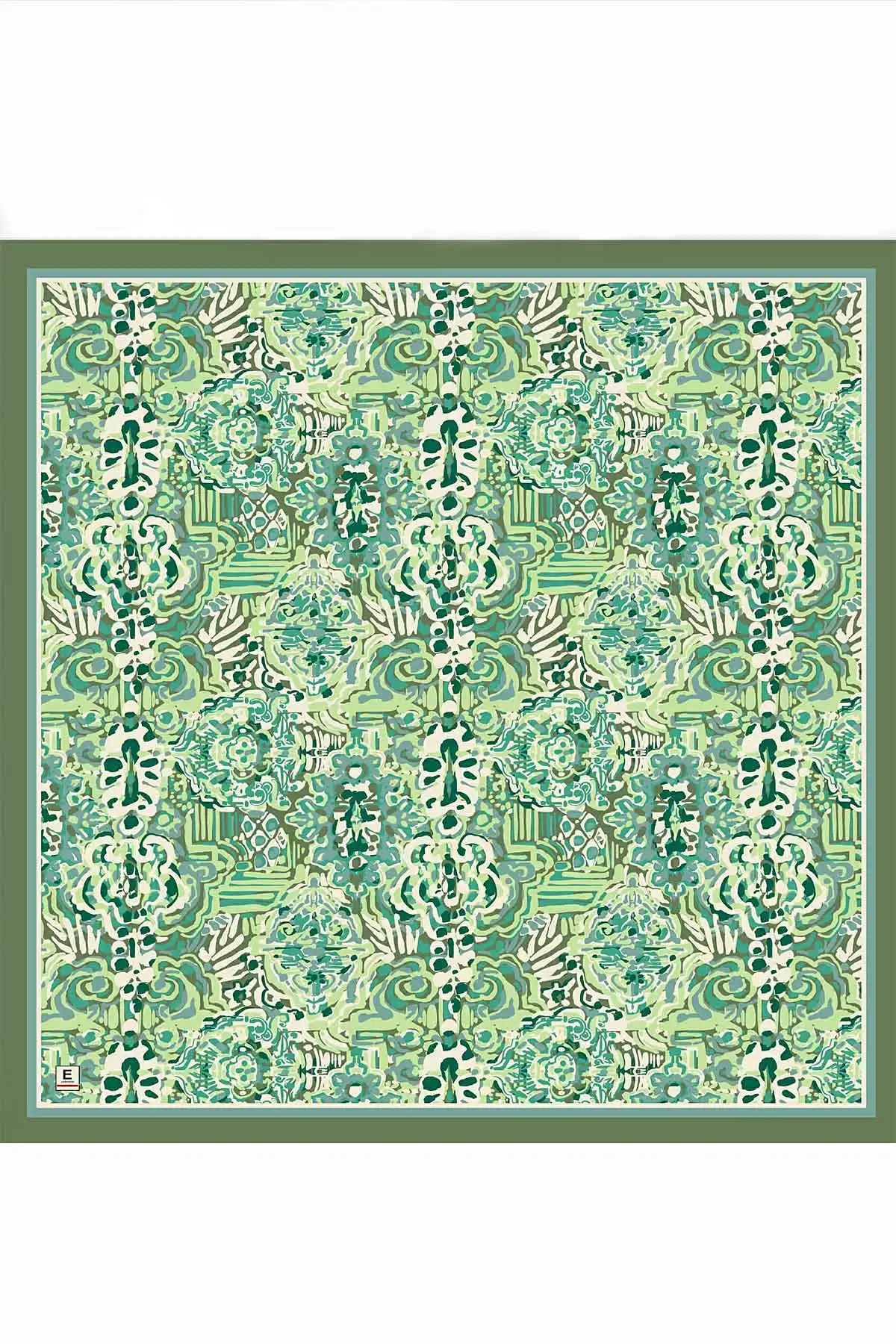 Mint 95x95 Cm Dijital Baskılı Valencia Desen Soft Eşarp 473336
