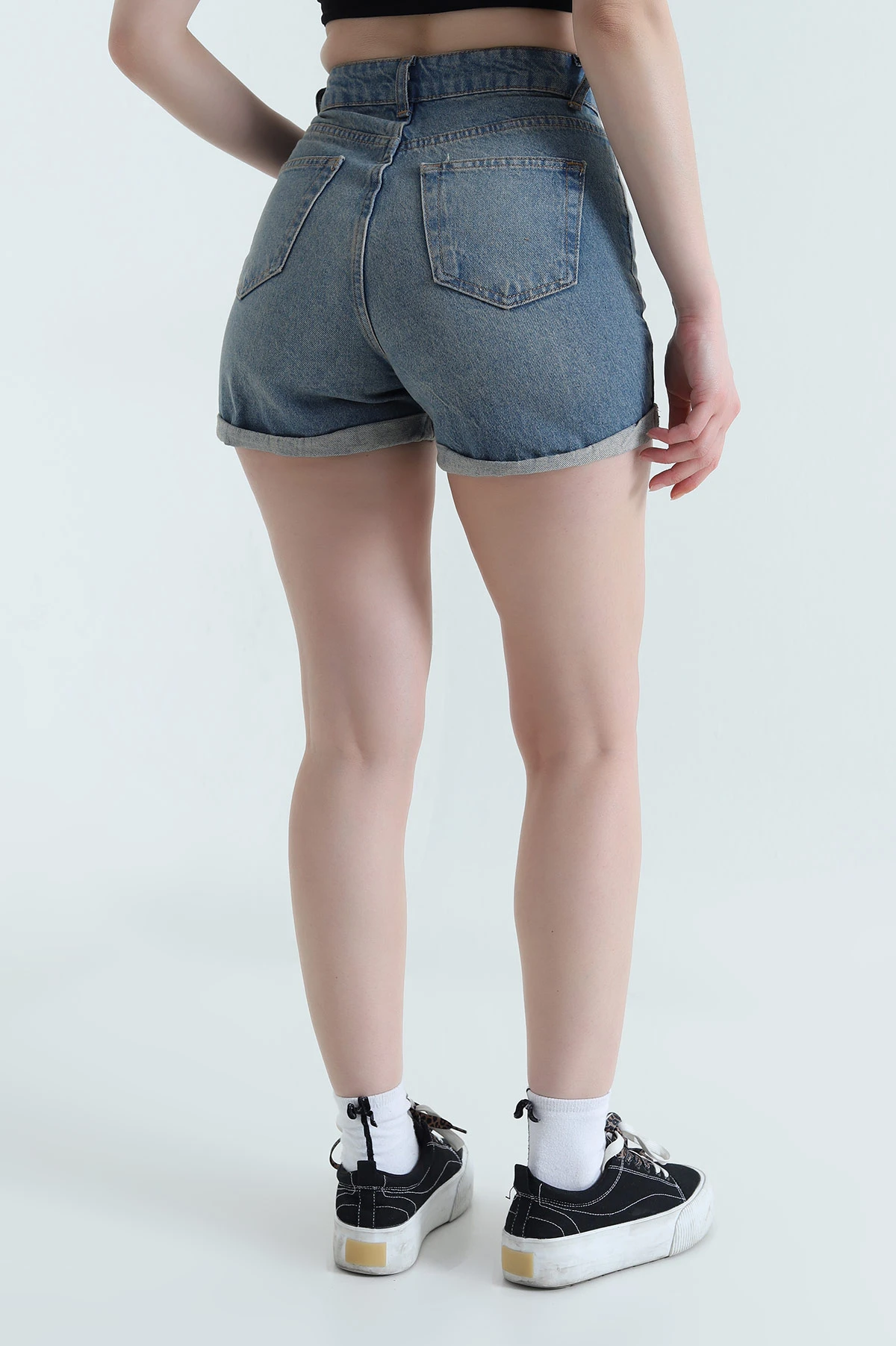 Mint Duble Paça Kadın Kot Şort 451446