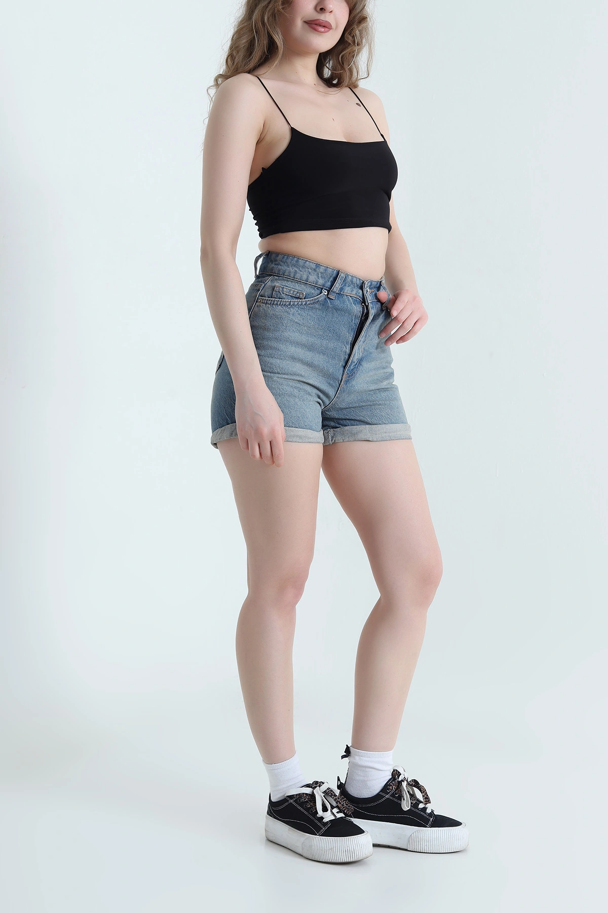 Mint Duble Paça Kadın Kot Şort 451446