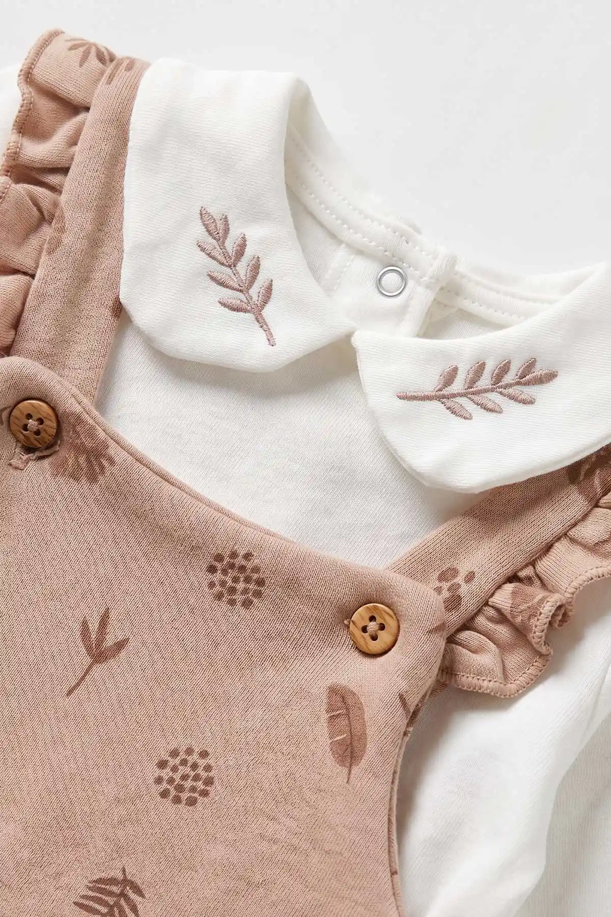 Mocha (0-9 Ay)Desenli Kız Bebek Tulum 485324,