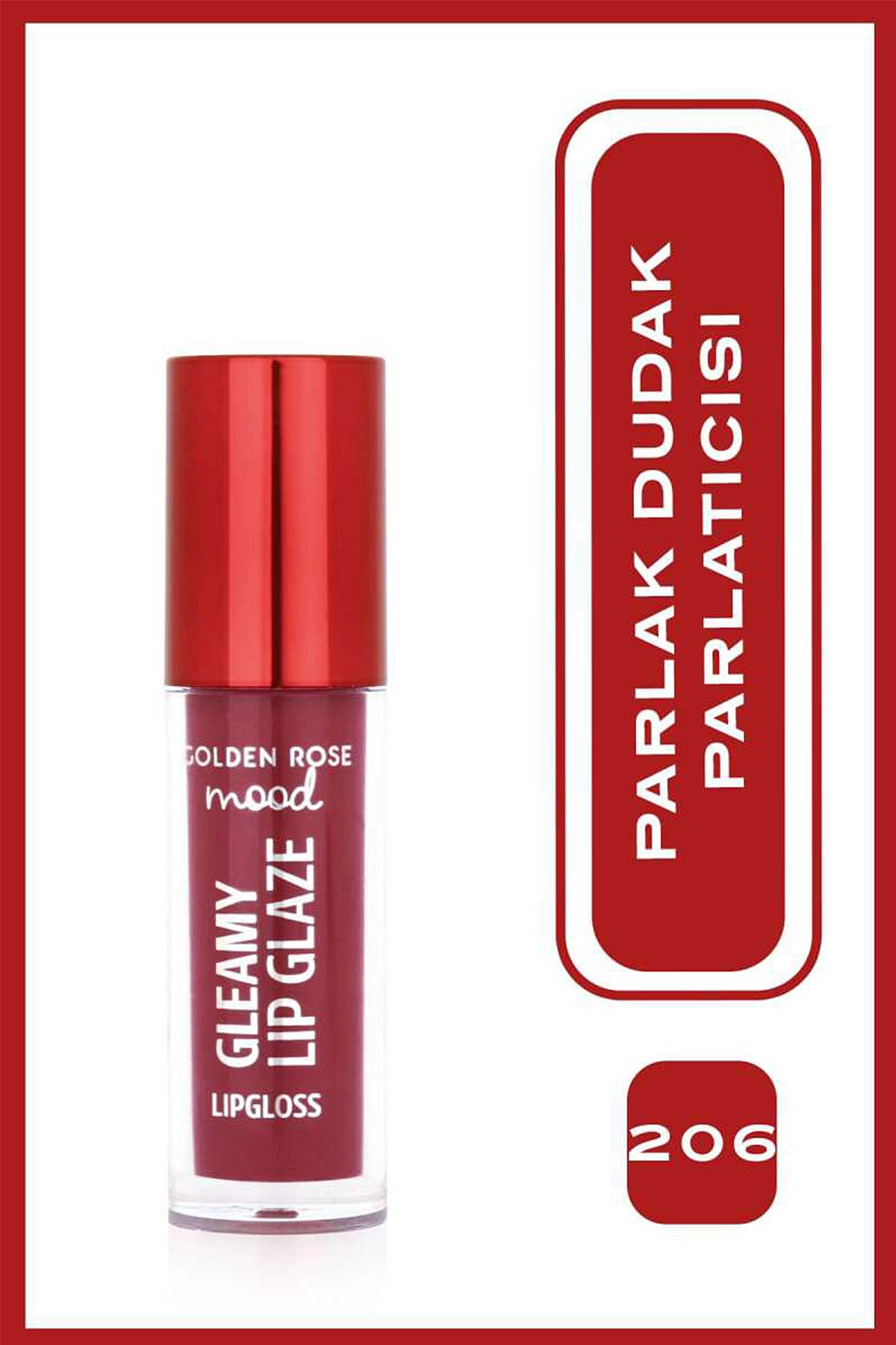 Mood Gleamy Lip Glaze Lipgloss - 206 Plum Glaze - Renkli Dudak Parlatıcısı 406620