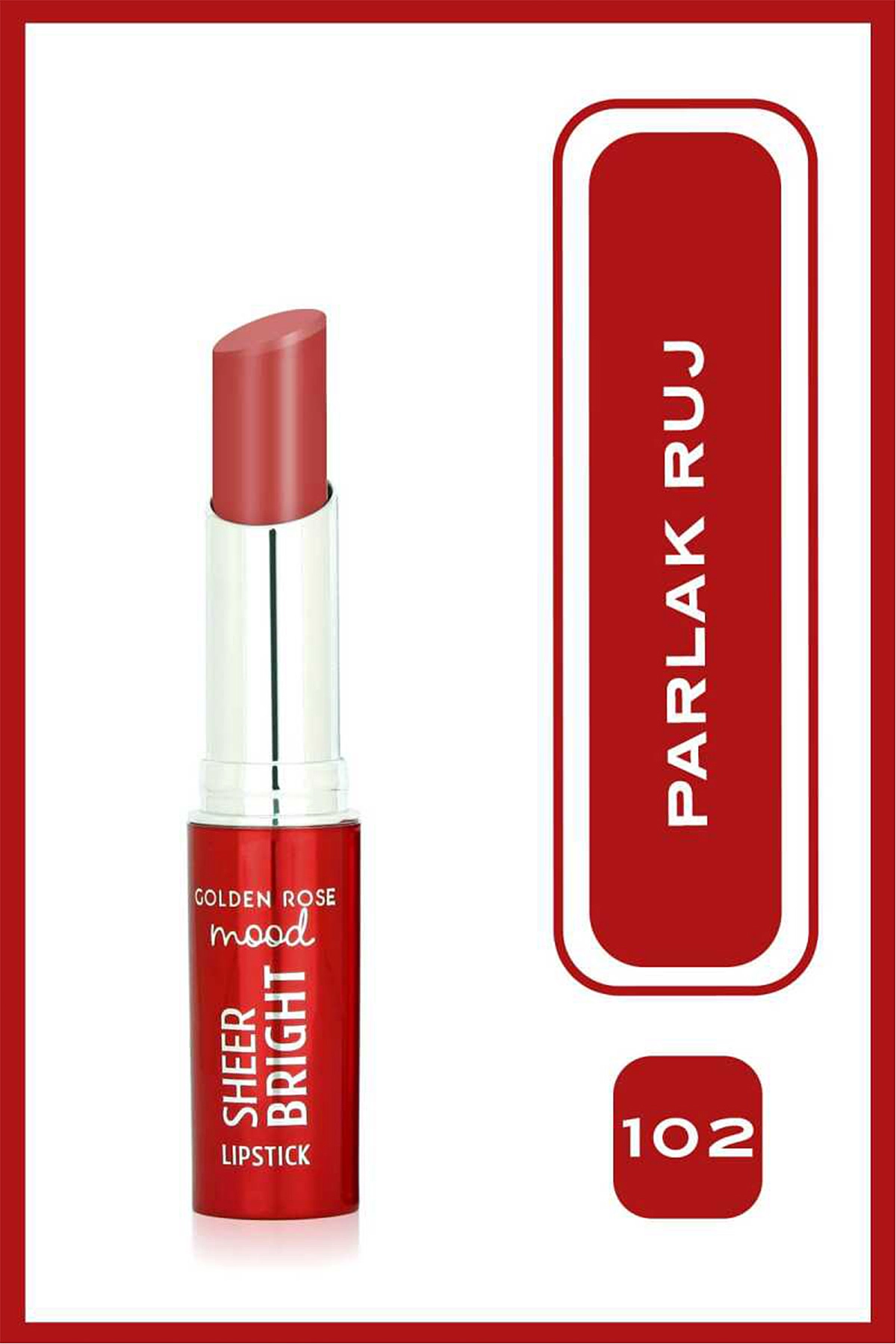 Mood Sheer Bright Lipstick - 102 Peach Bliss - Parlak Ruj 406537