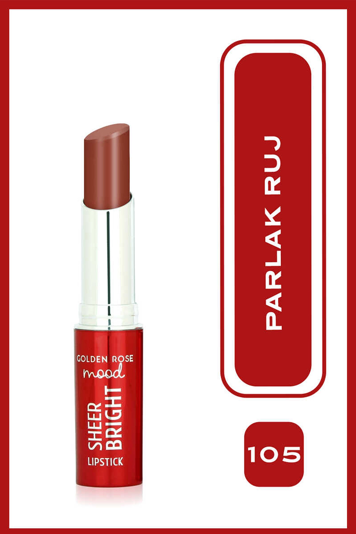 Mood Sheer Bright Lipstick - 105 Hazelnut - Parlak Ruj 406540